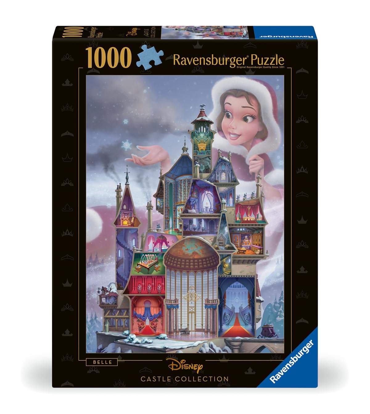 Foto 3 pulgar | Rompecabezas Ravensburger Disney Castle Belle De 1000 Piezas Para Adultos - Venta Internacional.