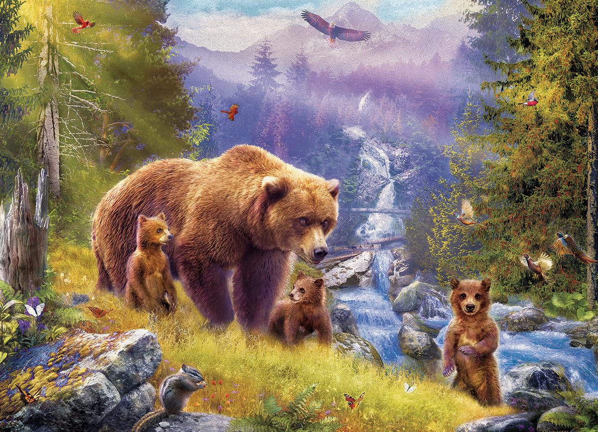 Foto 3 pulgar | Rompecabezas Eurographics Grizzly Cubs 500 Piezas - Venta Internacional.