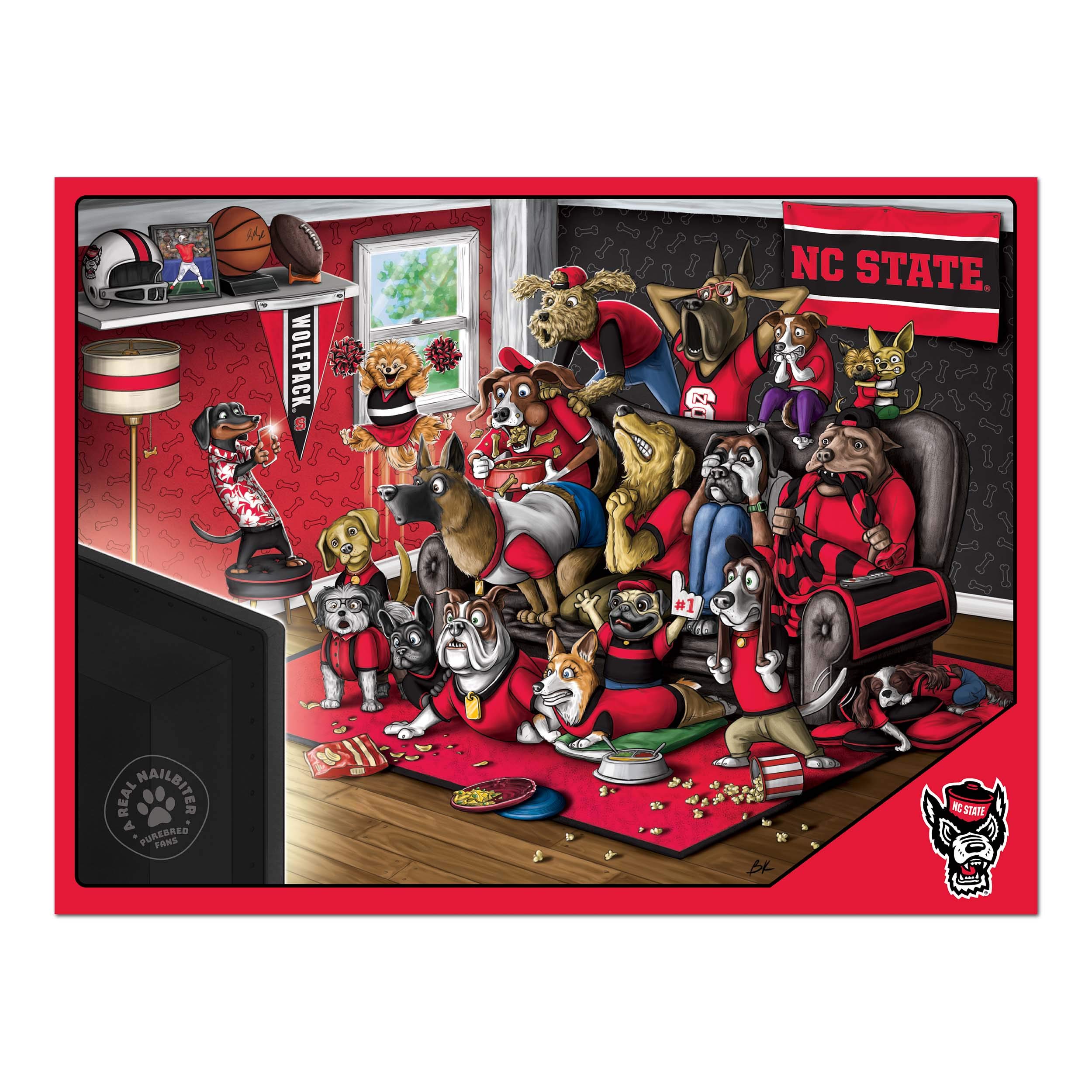 Foto 4 pulgar | Puzzle Youthefan Ncaa Nc State Wolfpack Purebred Fans 500 Unidades - Venta Internacional.