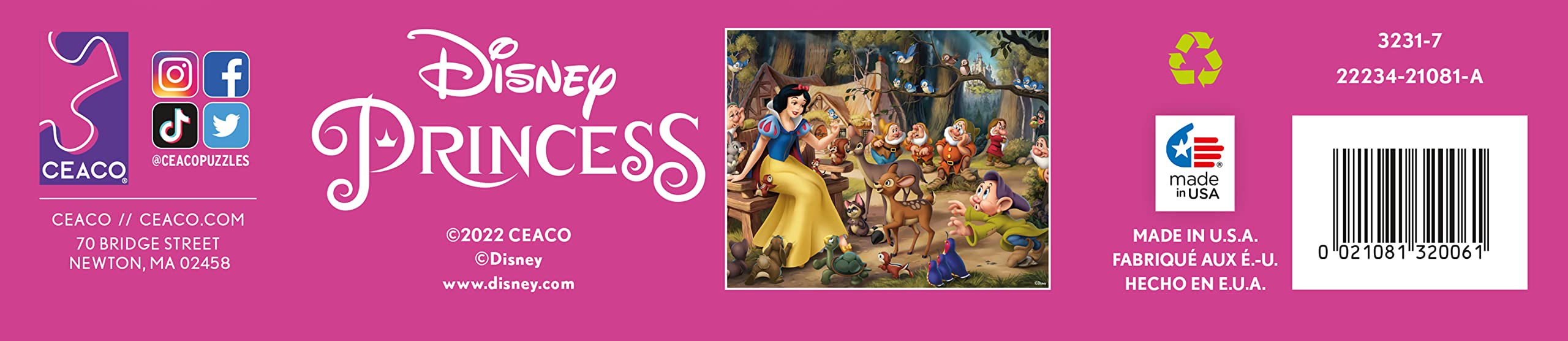 Foto 7 | Rompecabezas Ceaco Disney Princess Blancanieves 1000 Piezas - Venta Internacional.