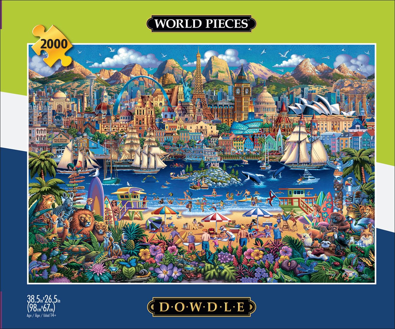 Foto 2 | Rompecabezas Buffalo Games Eric Dowdle World Pieces, 2000 Piezas - Venta Internacional.