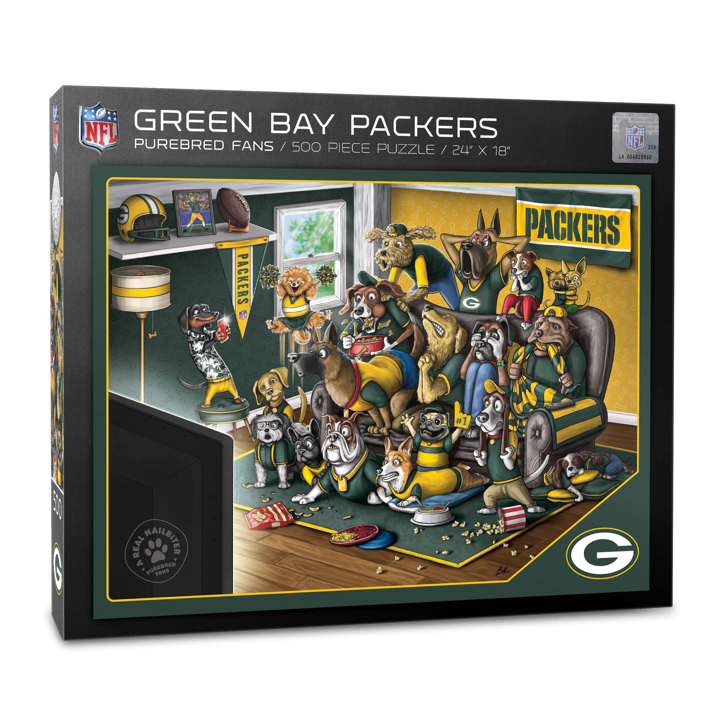 Puzzle Youthefan Nfl A Nailbiter Purebred Fans 500 Piezas - Venta Internacional.