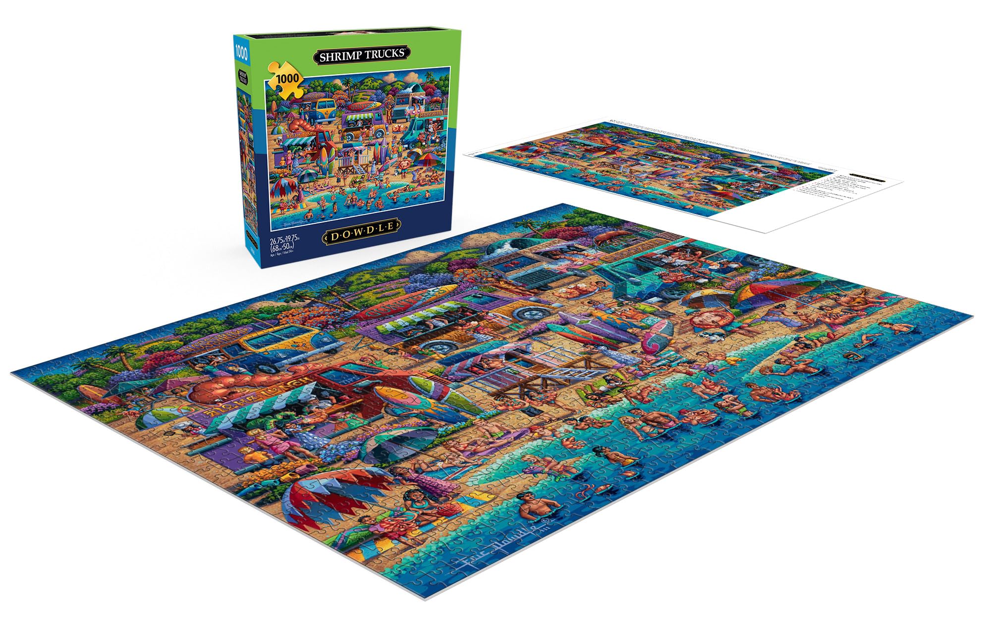 Foto 5 pulgar | Rompecabezas Buffalo Games Eric Dowdle Shrimp Trucks, 1000 Unidades - Venta Internacional.