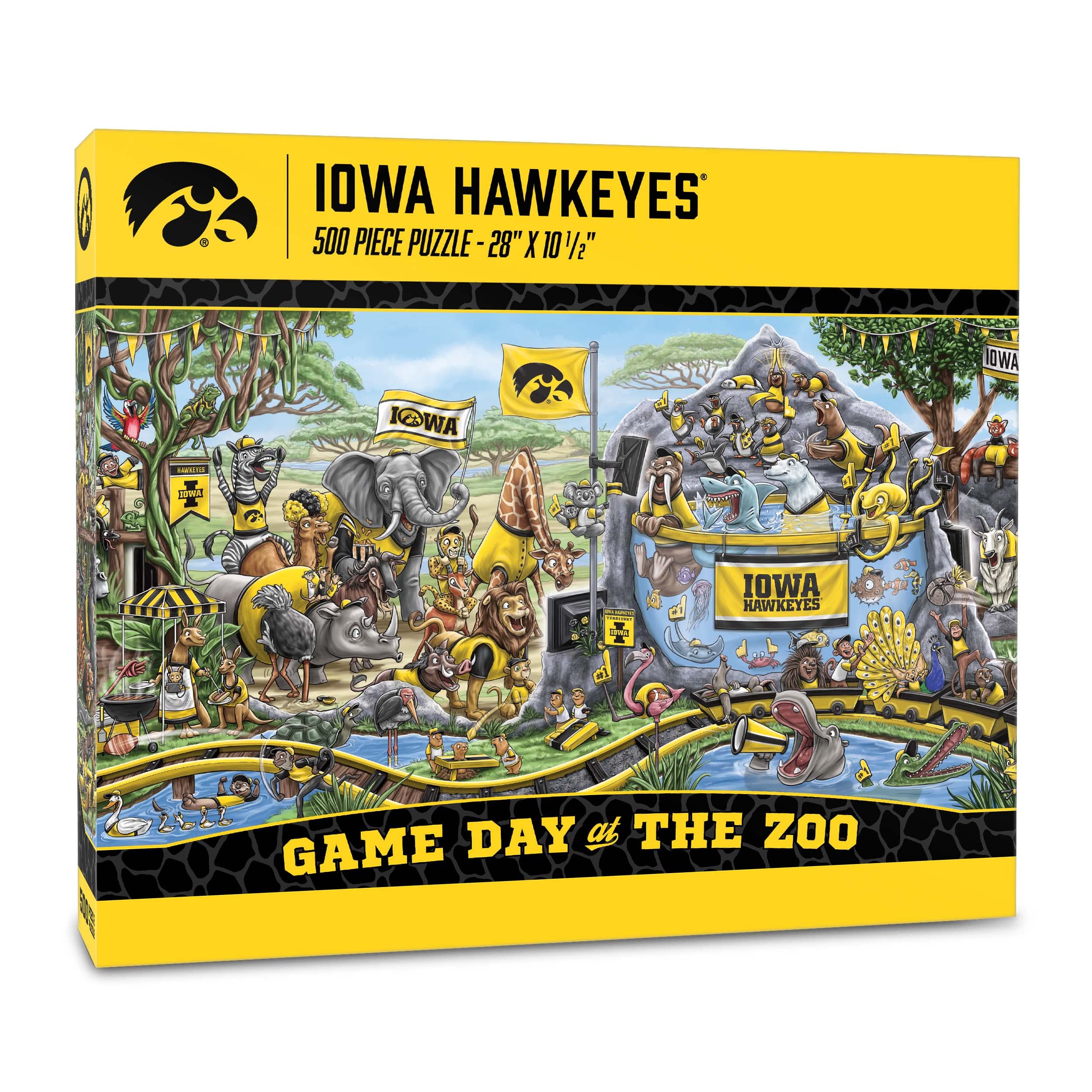 Foto 2 pulgar | Puzzle Youthefan Ncaa Iowa Hawkeyes Game Day At The Zoo, 500 Unidades - Venta Internacional.