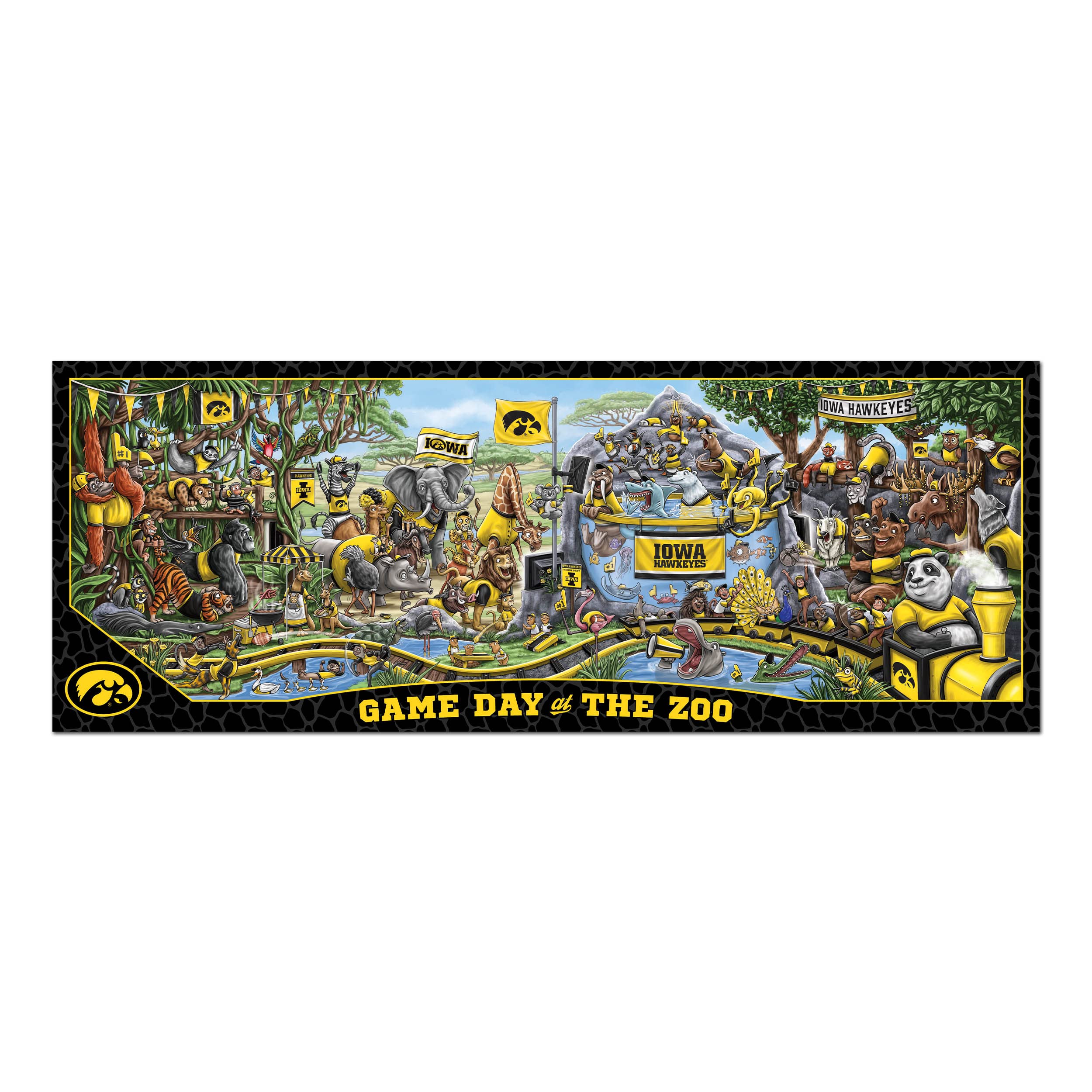 Foto 4 pulgar | Puzzle Youthefan Ncaa Iowa Hawkeyes Game Day At The Zoo, 500 Unidades - Venta Internacional.