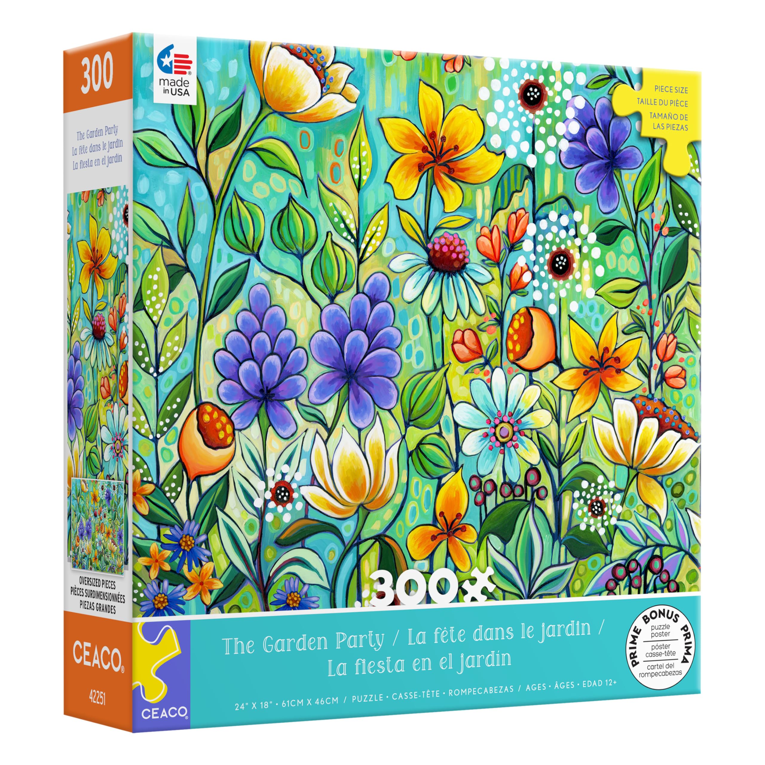 Foto 3 | Rompecabezas Ceaco The Garden Party De 300 Piezas - Venta Internacional.