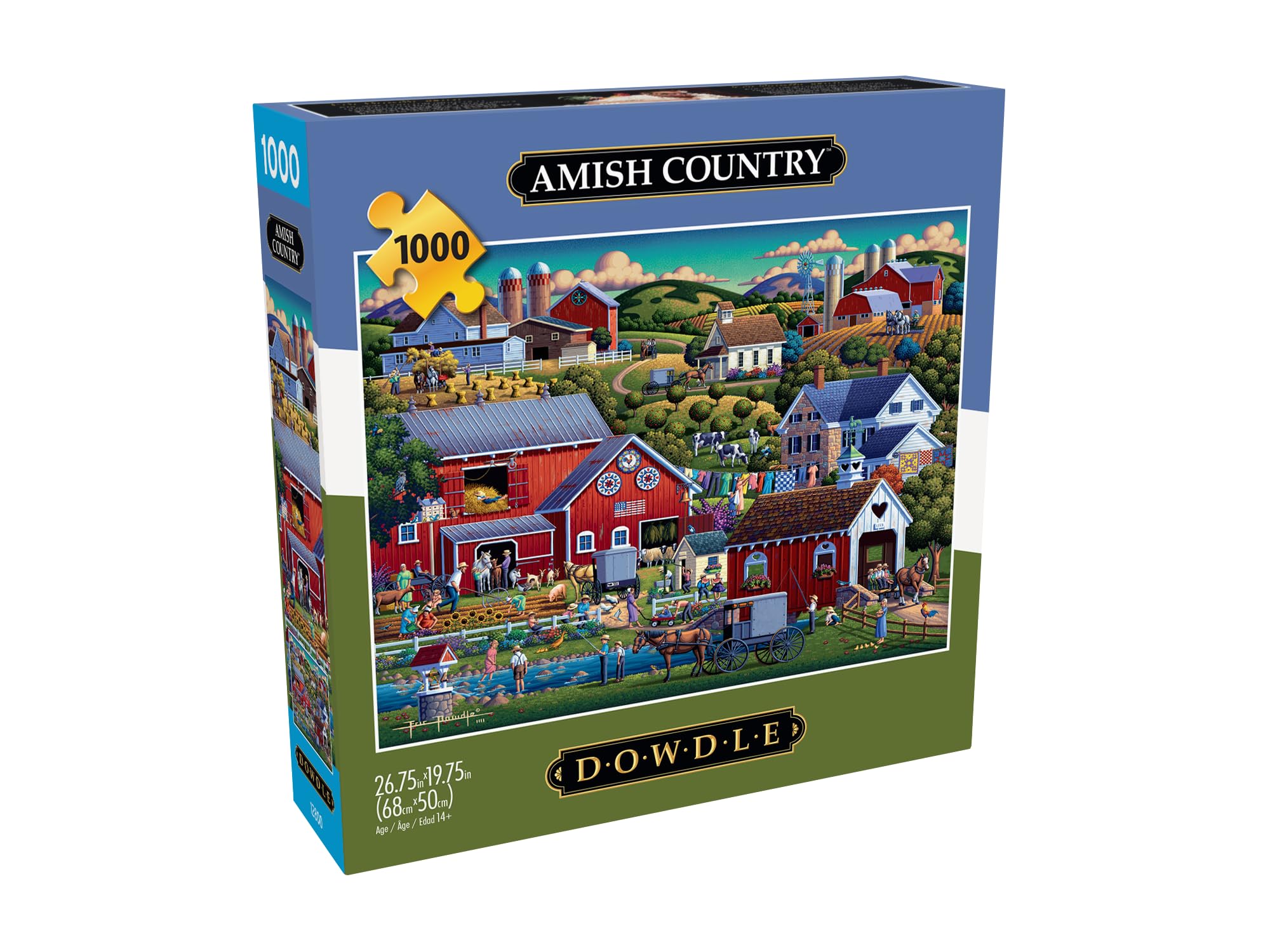 Foto 4 pulgar | Rompecabezas Buffalo Games Dowdle Amish Country 1000 Piezas - Venta Internacional.