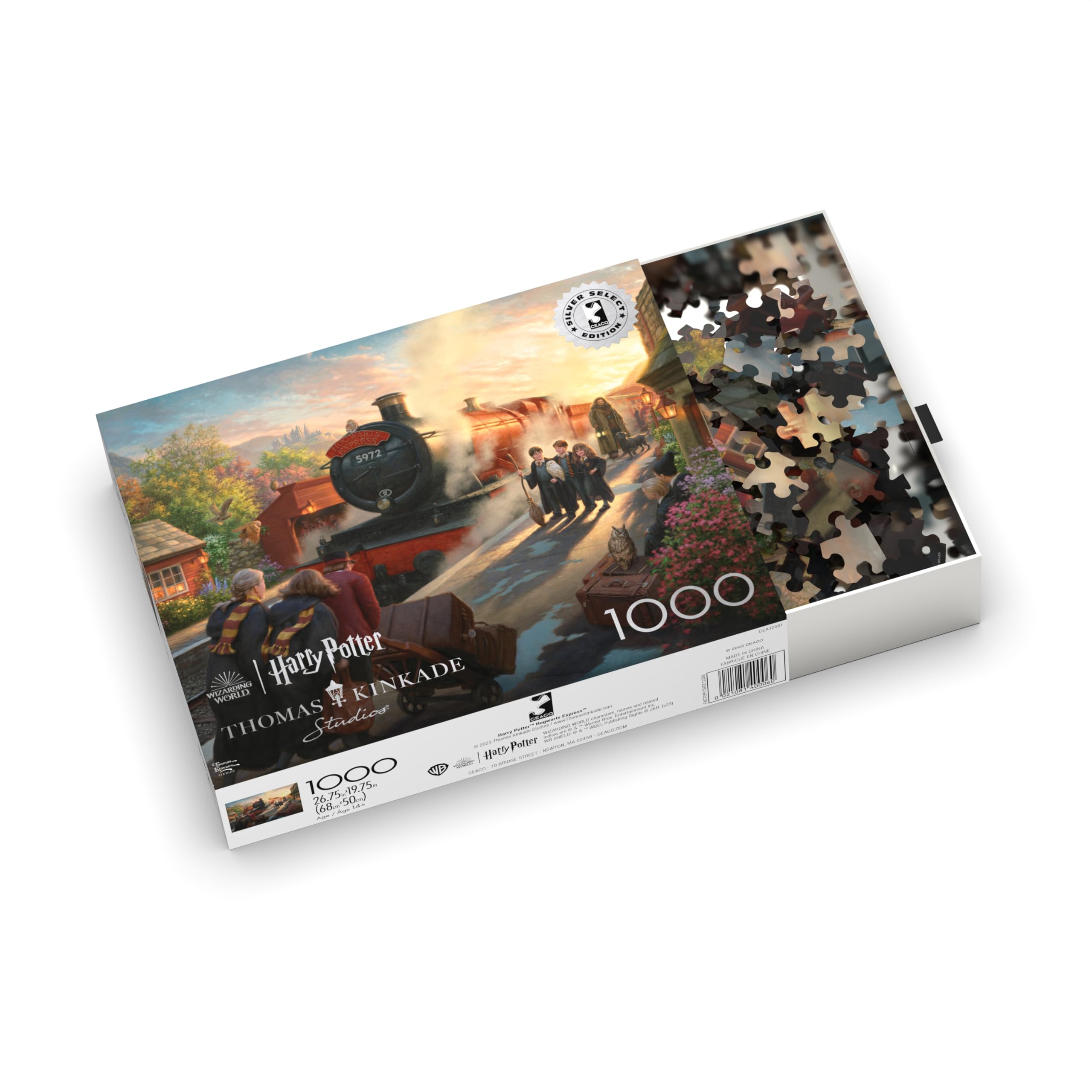 Foto 5 pulgar | Rompecabezas Ceaco Silver Select Thomas Kinkade Hogwart's - Venta Internacional.
