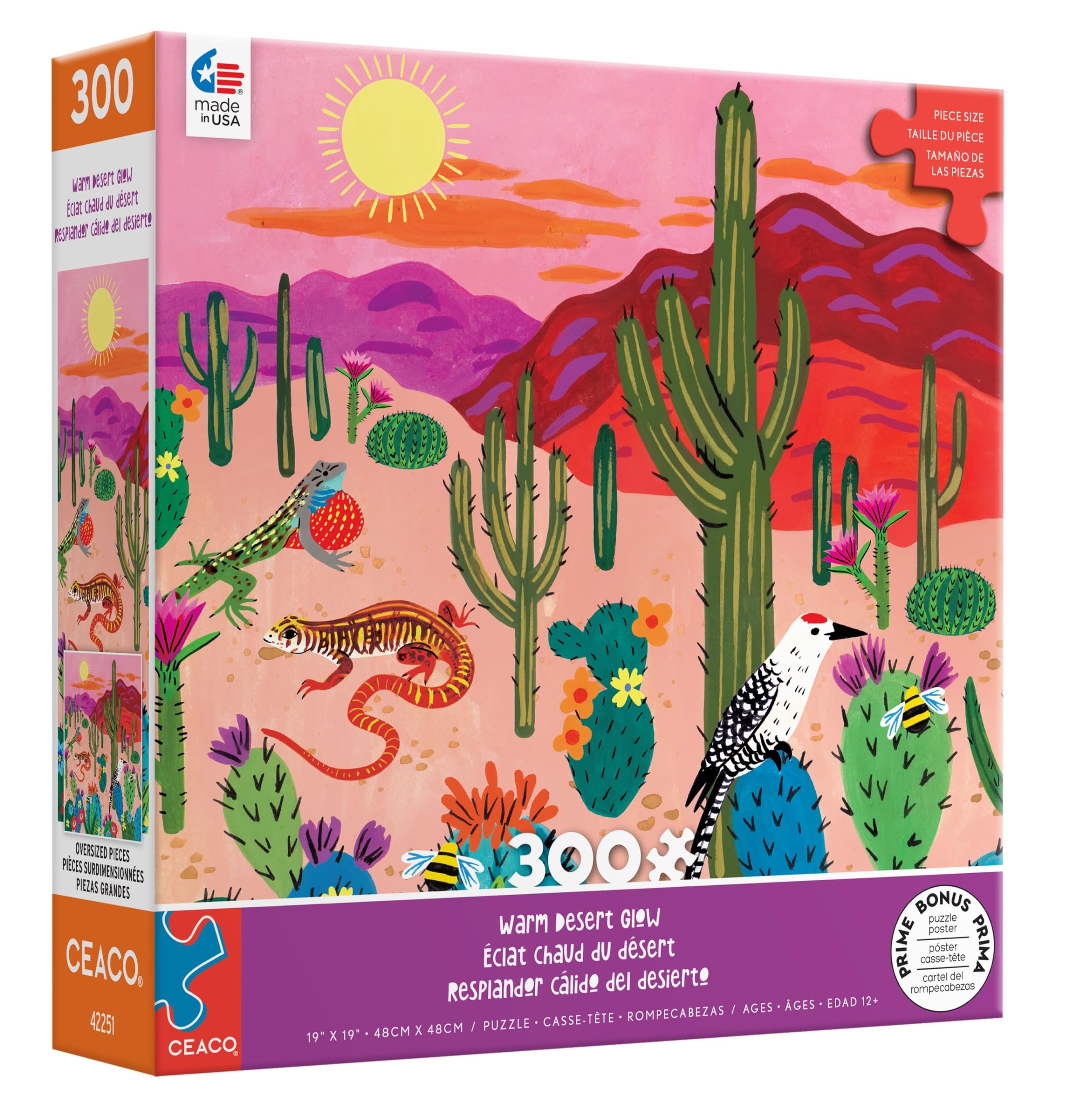Foto 4 pulgar | Rompecabezas Ceaco Warm Desert Glow De 300 Piezas - Venta Internacional.