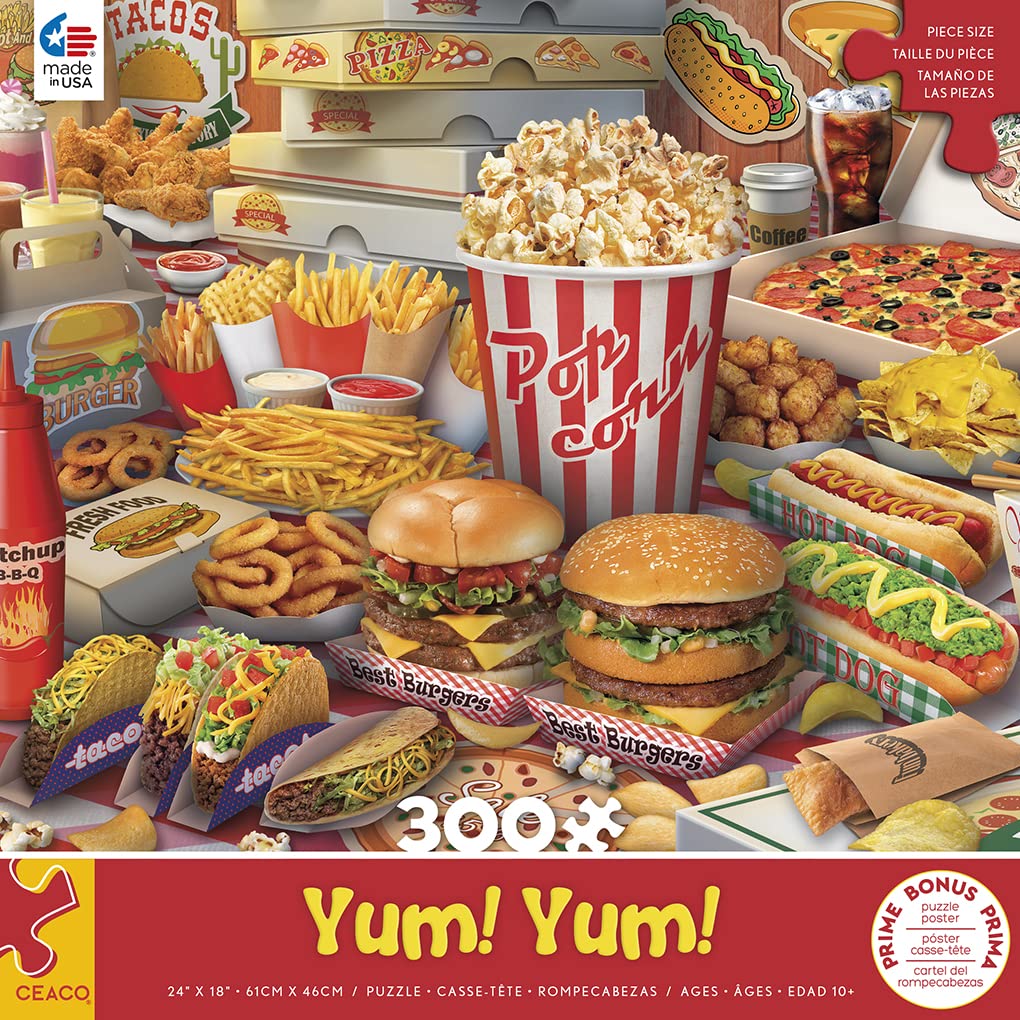 Foto 3 pulgar | Rompecabezas Ceaco Yum Yum 300 Piezas De Gran Tamaño - Venta Internacional.
