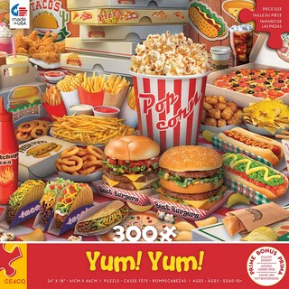 Foto 2 | Rompecabezas Ceaco Yum Yum 300 Piezas De Gran Tamaño - Venta Internacional.