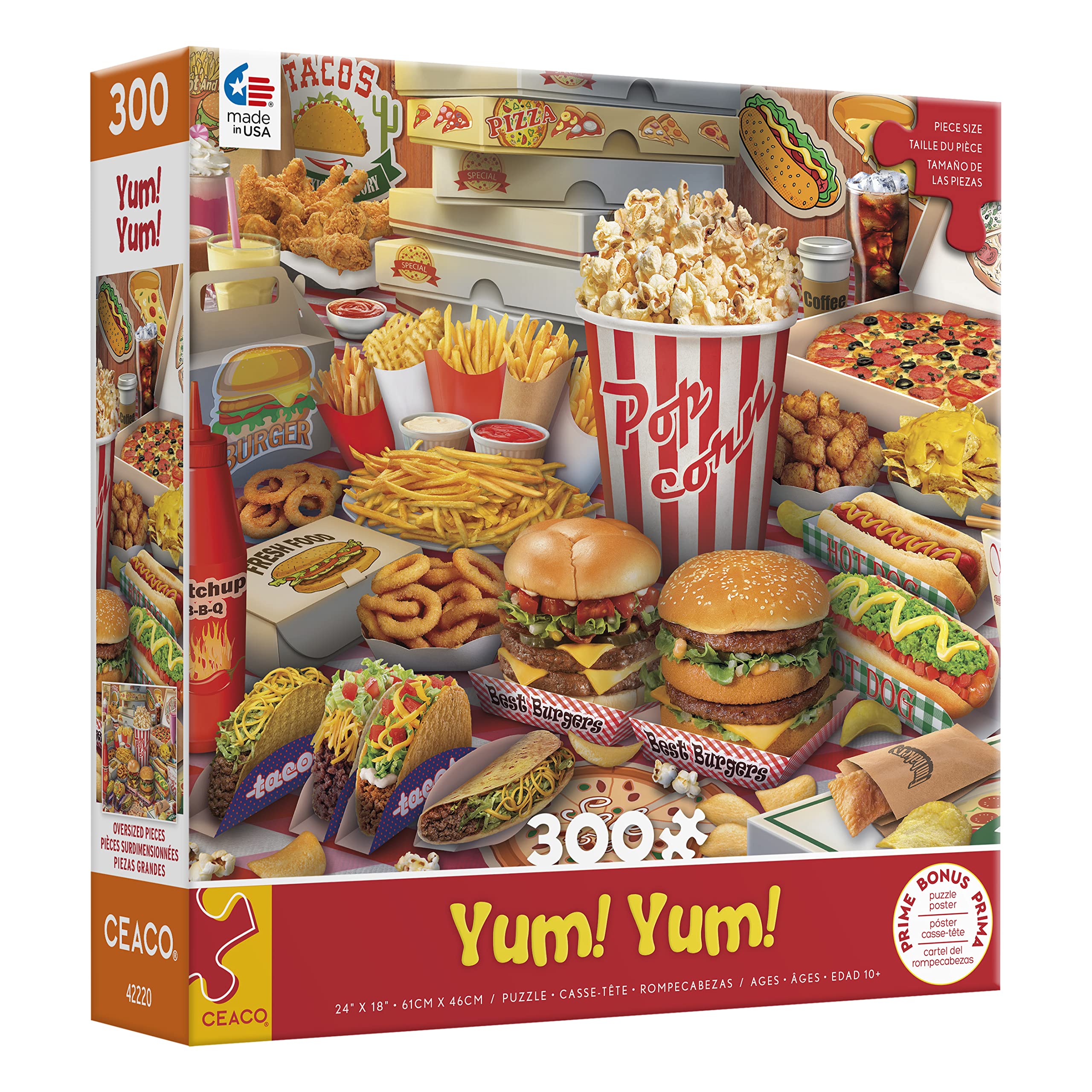 Foto 4 pulgar | Rompecabezas Ceaco Yum Yum 300 Piezas De Gran Tamaño - Venta Internacional.