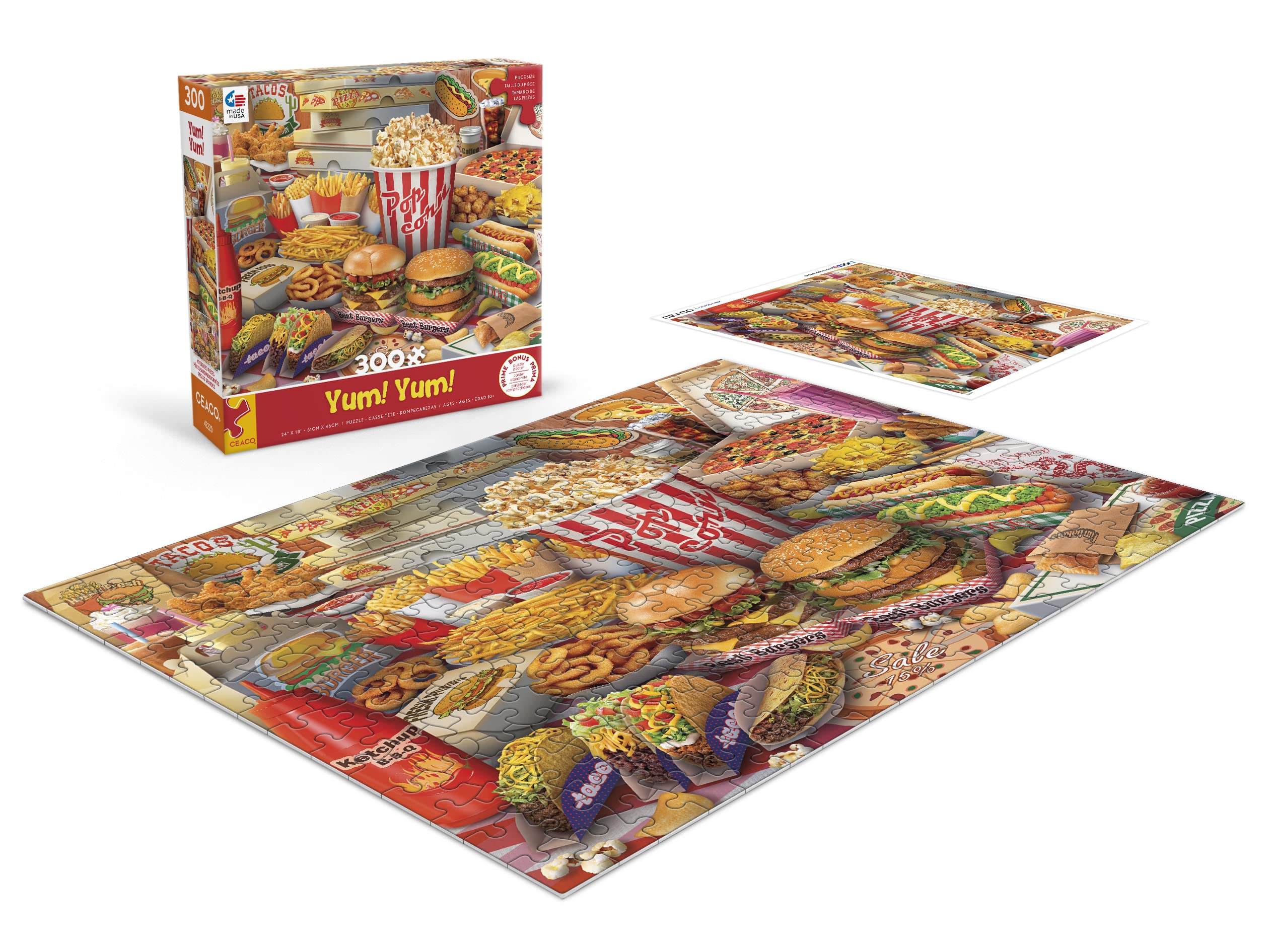 Foto 4 | Rompecabezas Ceaco Yum Yum 300 Piezas De Gran Tamaño - Venta Internacional.