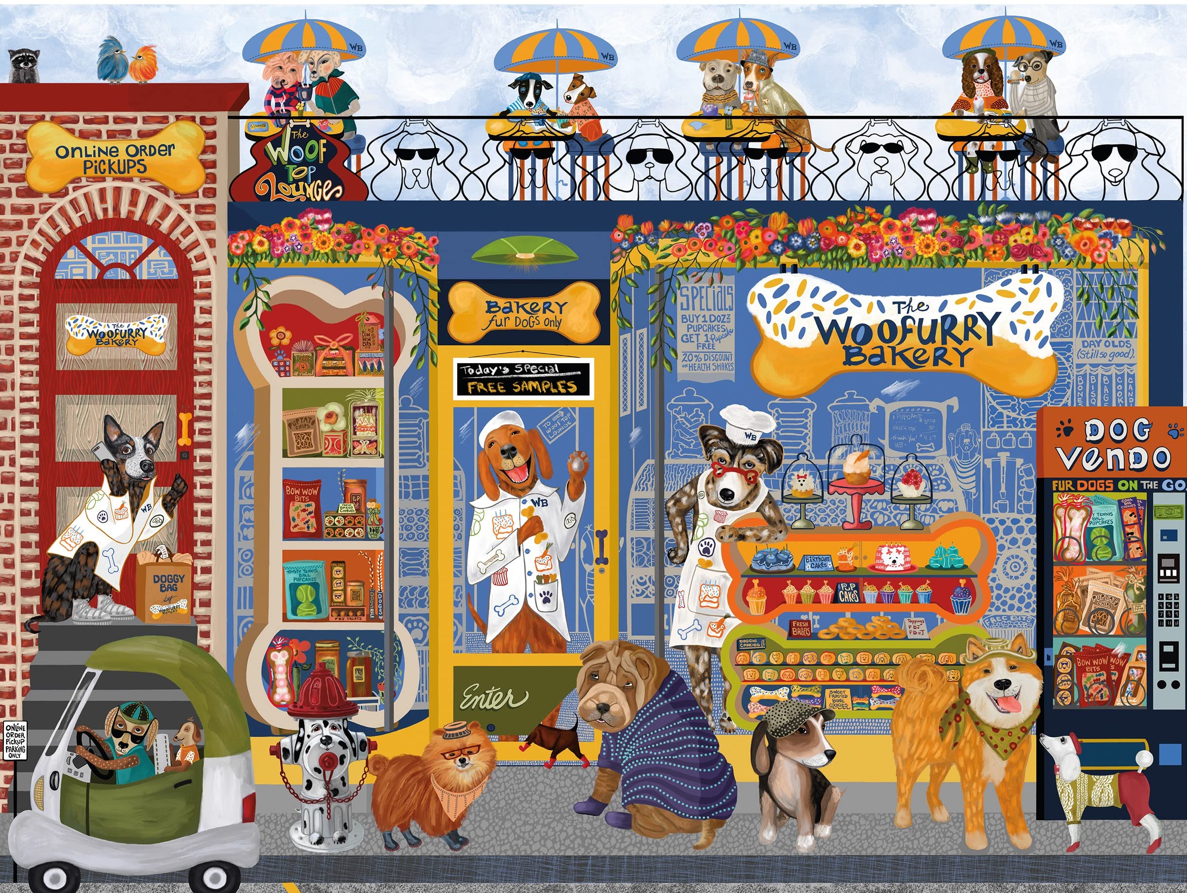 Rompecabezas Ceaco Woof N Wag Woofurry Bakery 300 Piezas - Venta Internacional.