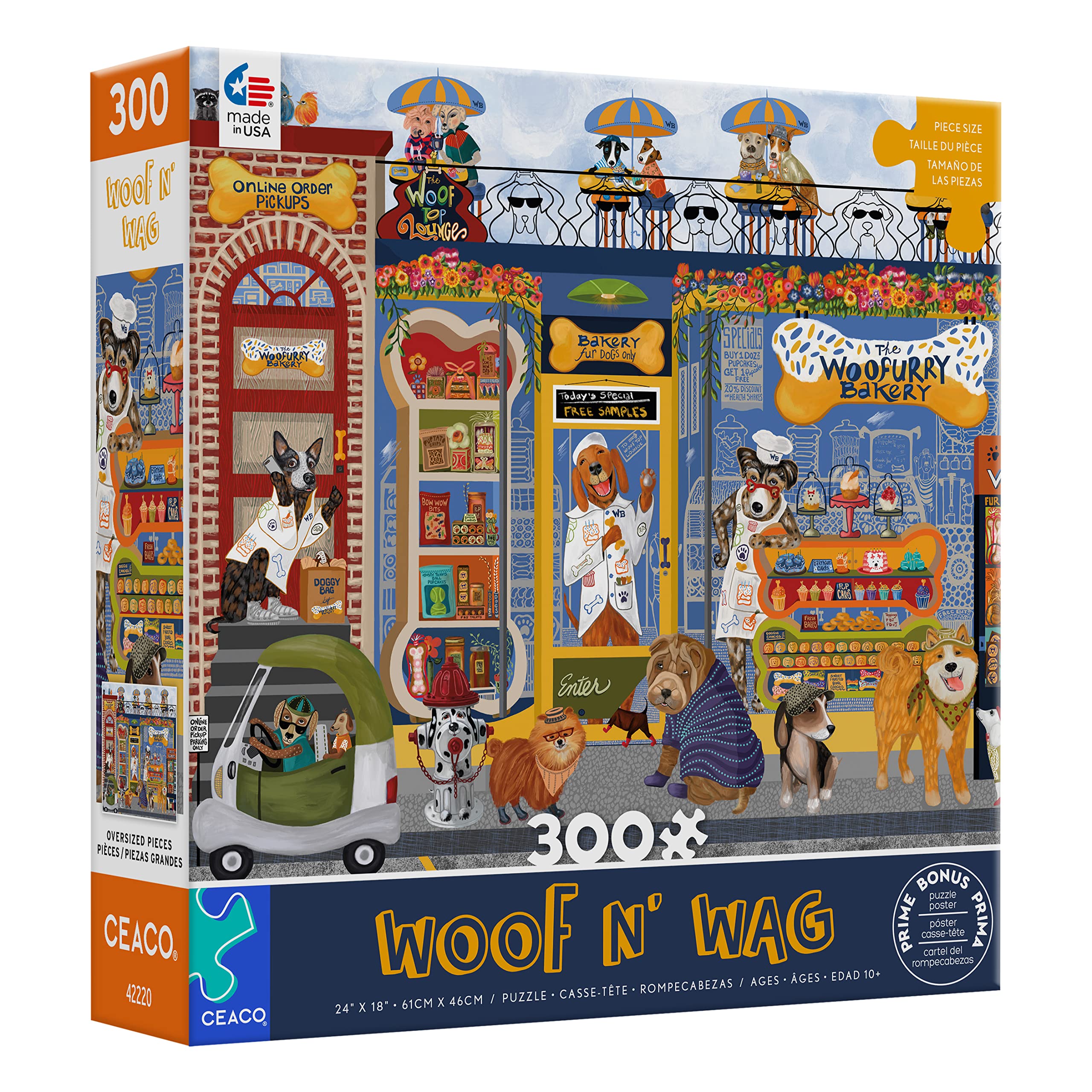 Foto 4 pulgar | Rompecabezas Ceaco Woof N Wag Woofurry Bakery 300 Piezas - Venta Internacional.