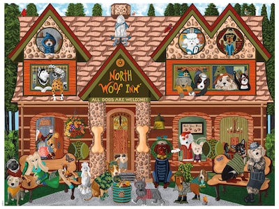 Foto 1 | Rompecabezas Ceaco Woof N Wang North Woof Inn 300 Piezas - Venta Internacional.