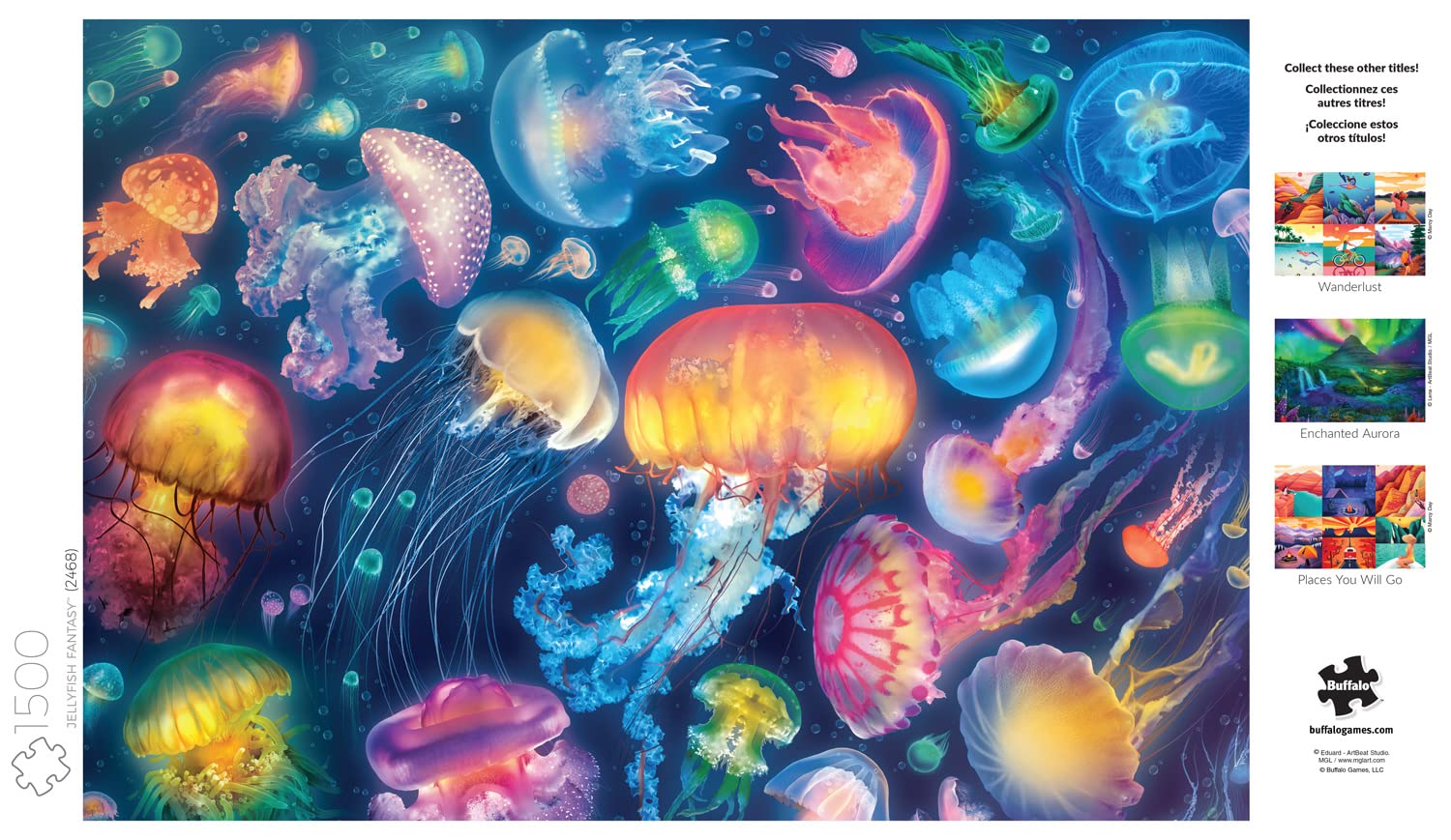 Foto 6 pulgar | Rompecabezas Buffalo Games Eduard Jellyfish Fantasy 1500 Piezas - Venta Internacional.