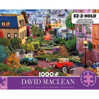 Foto 2 | Rompecabezas Ceaco David Maclean, Colorido, Lombard Street, 1000 Piezas - Venta Internacional.