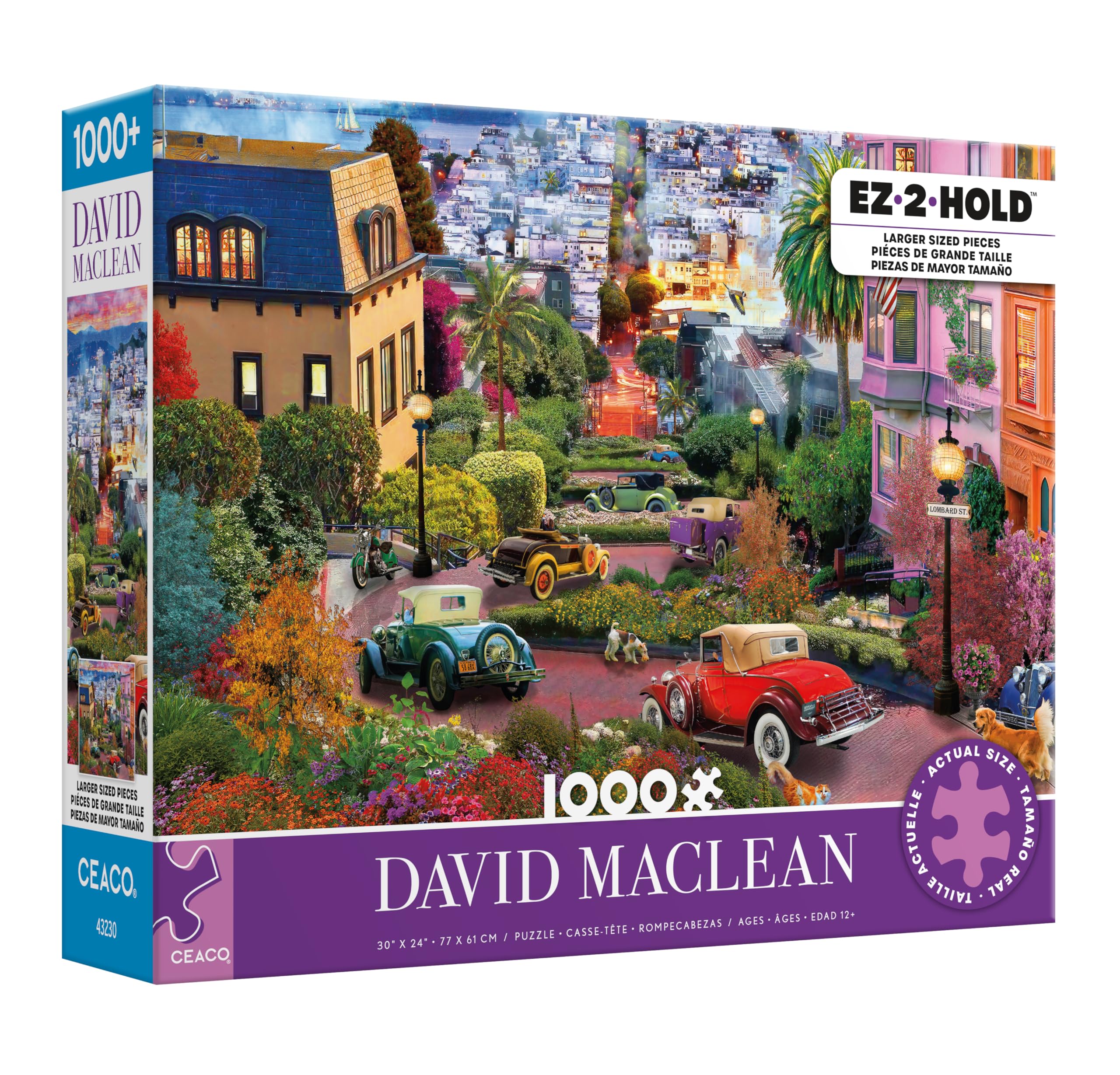 Foto 4 pulgar | Rompecabezas Ceaco David Maclean, Colorido, Lombard Street, 1000 Piezas - Venta Internacional.