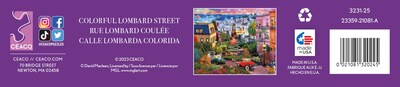 Foto 6 | Rompecabezas Ceaco David Maclean, Colorido, Lombard Street, 1000 Piezas - Venta Internacional.