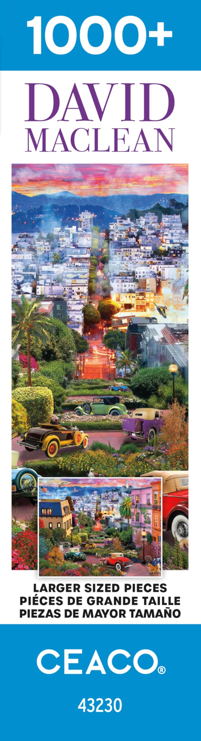Foto 8 pulgar | Rompecabezas Ceaco David Maclean, Colorido, Lombard Street, 1000 Piezas - Venta Internacional.