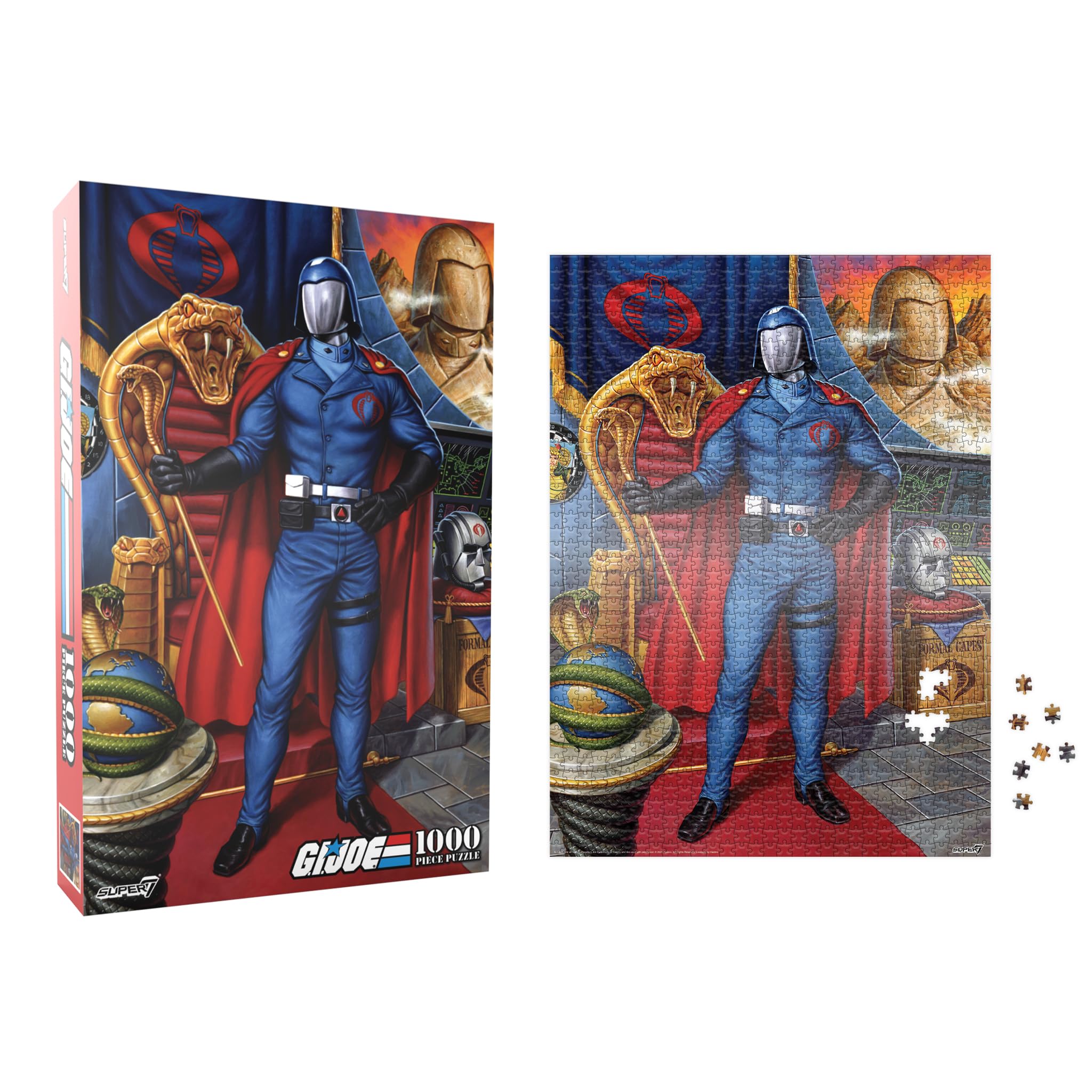 Foto 2 | Puzzle Super 7 G.i. Joe Cobra Commander De 1000 Piezas - Venta Internacional.