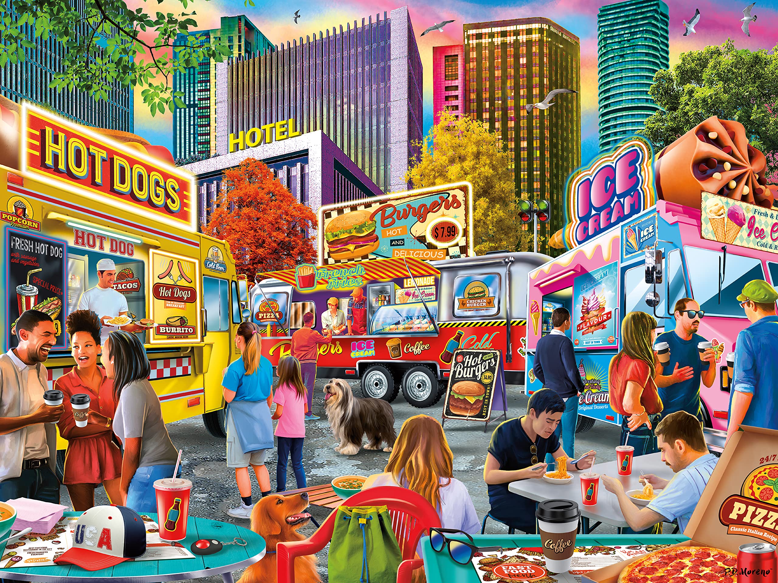 Foto 1 | Rompecabezas Ceaco Pd Moreno Food Truck Festival 500 Piezas - Venta Internacional.