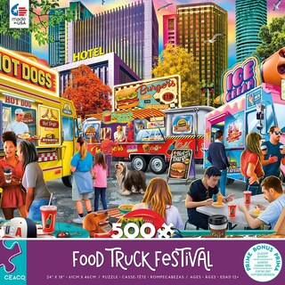 Foto 2 | Rompecabezas Ceaco Pd Moreno Food Truck Festival 500 Piezas - Venta Internacional.