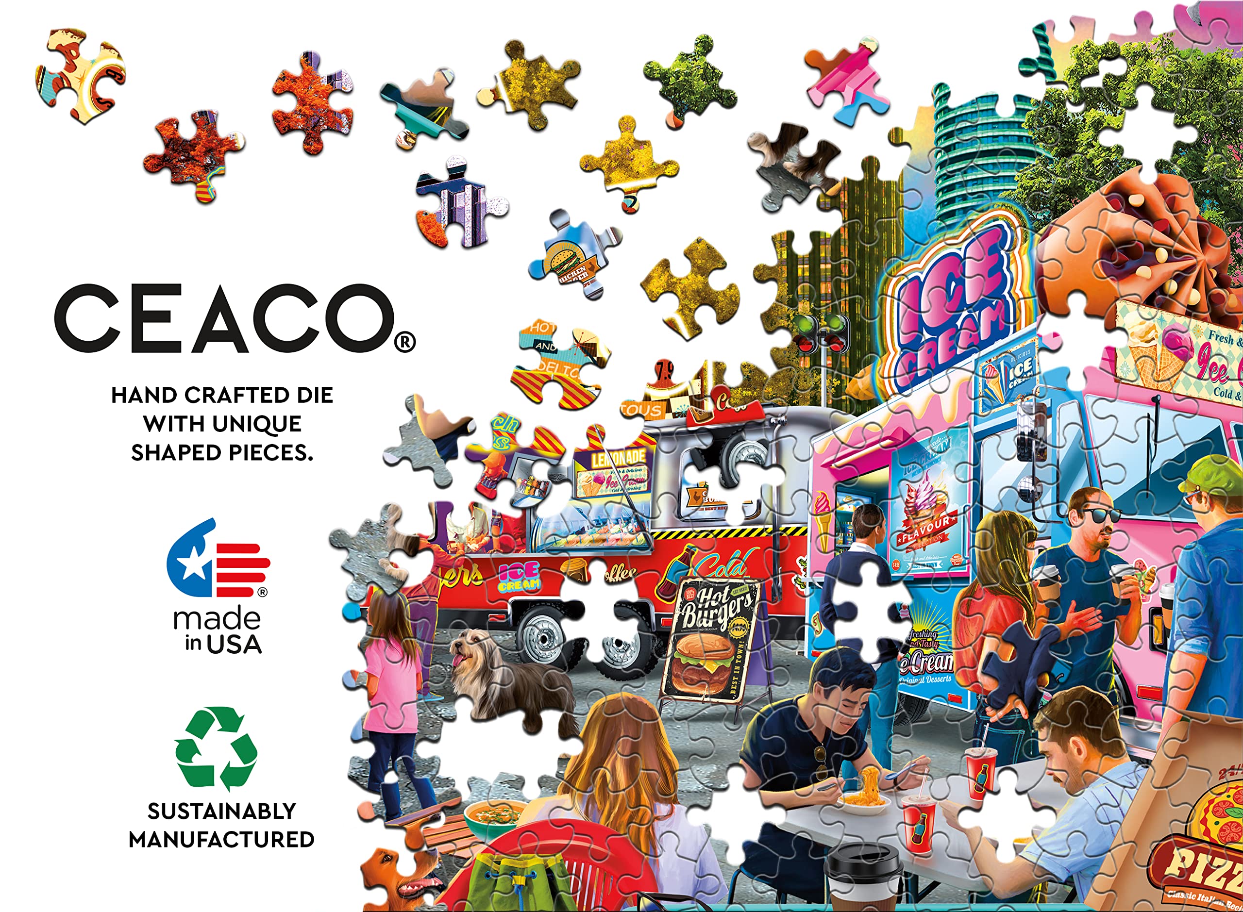 Foto 5 | Rompecabezas Ceaco Pd Moreno Food Truck Festival 500 Piezas - Venta Internacional.