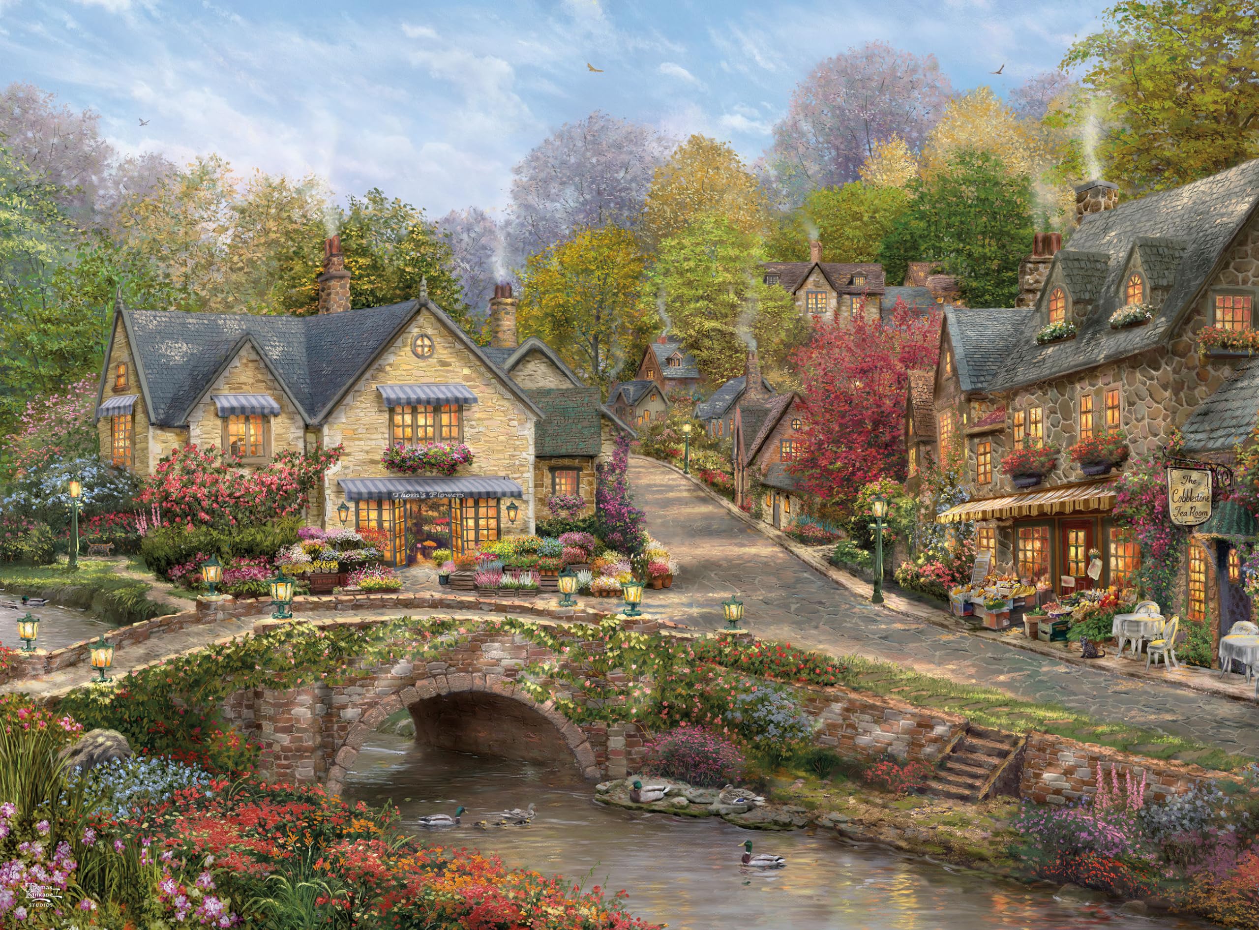 Rompecabezas Ceaco Silver Select Thomas Kinkade 1000 Piezas - Venta Internacional.