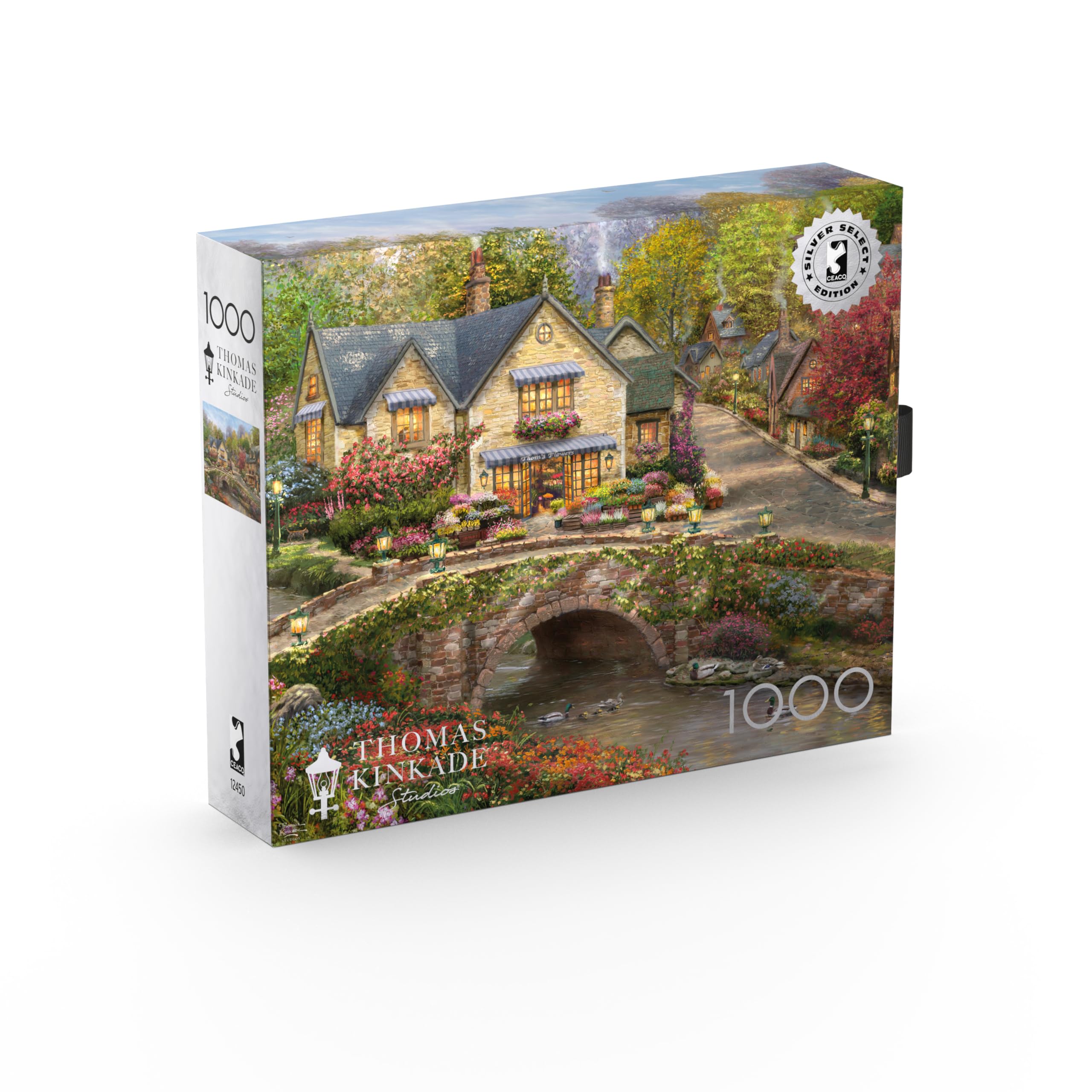 Foto 3 | Rompecabezas Ceaco Silver Select Thomas Kinkade 1000 Piezas - Venta Internacional.