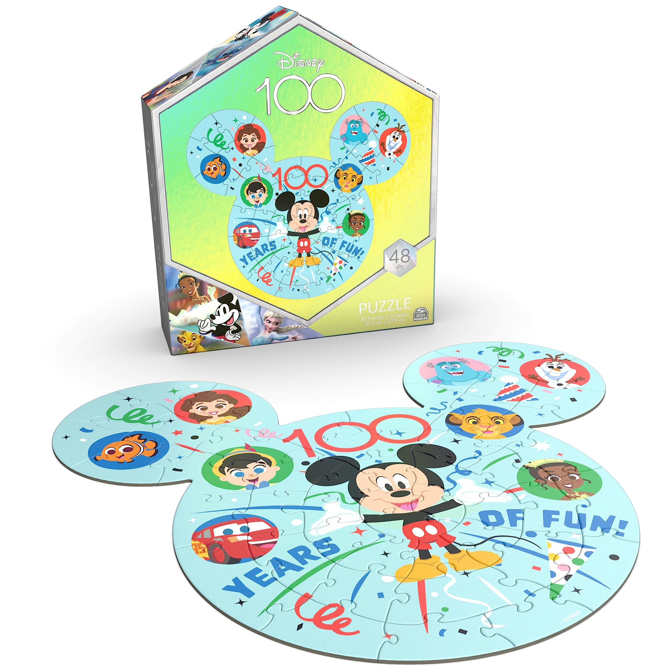 Foto 2 pulgar | Puzzle Spin Master Games Disney 100 Aniversario, 48 Piezas - Venta Internacional.