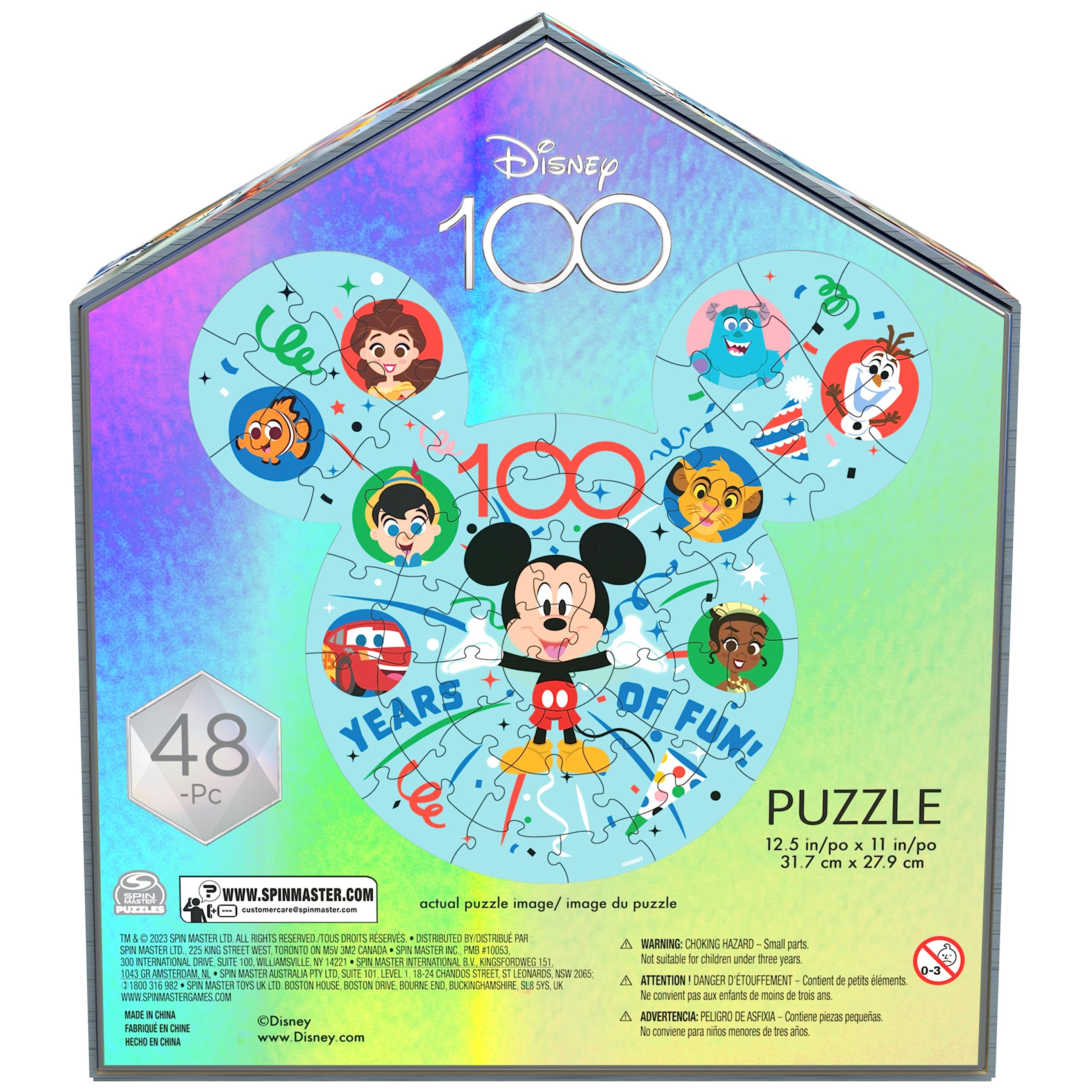 Foto 5 pulgar | Puzzle Spin Master Games Disney 100 Aniversario, 48 Piezas - Venta Internacional.