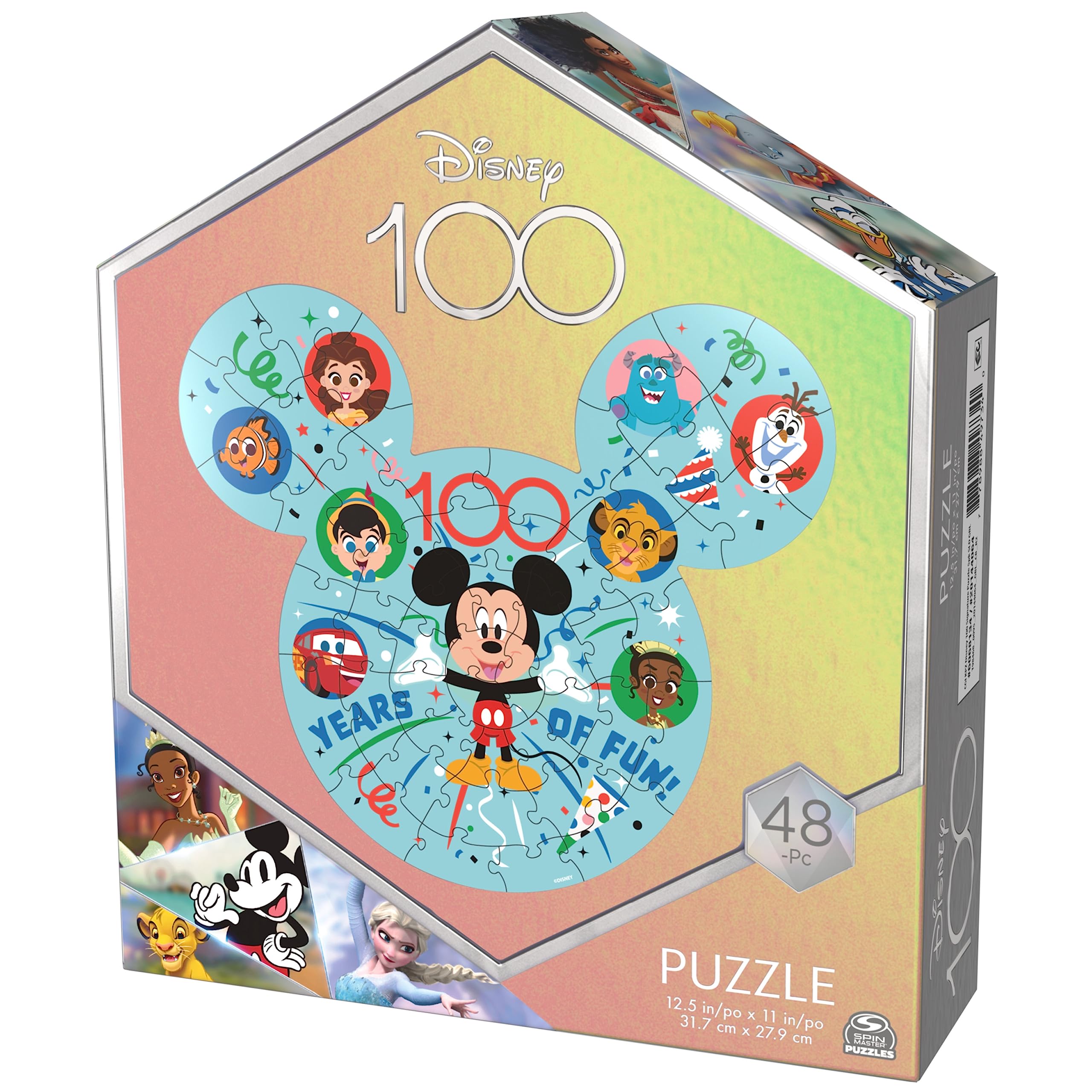 Foto 6 pulgar | Puzzle Spin Master Games Disney 100 Aniversario, 48 Piezas - Venta Internacional.