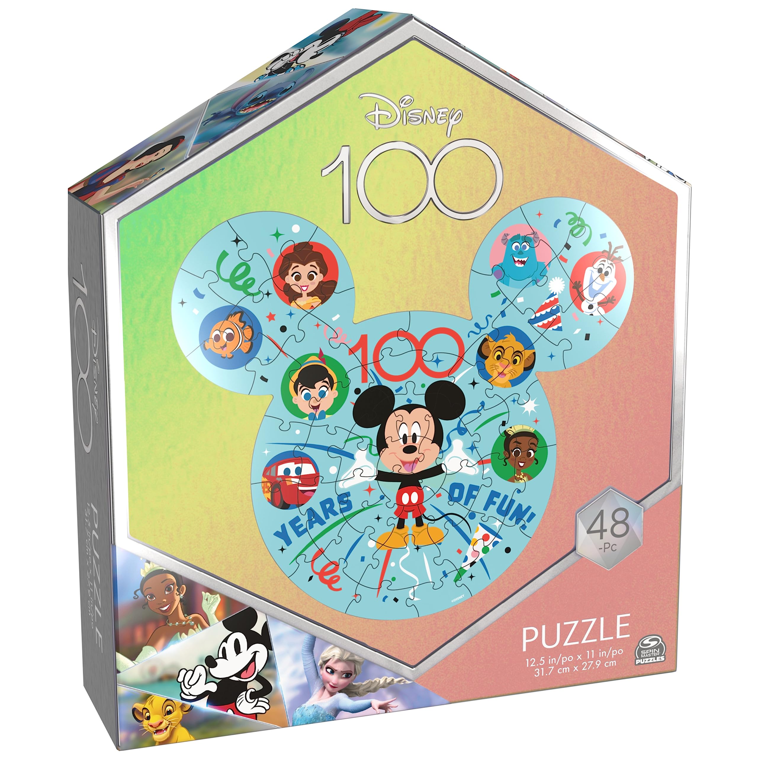 Foto 7 pulgar | Puzzle Spin Master Games Disney 100 Aniversario, 48 Piezas - Venta Internacional.