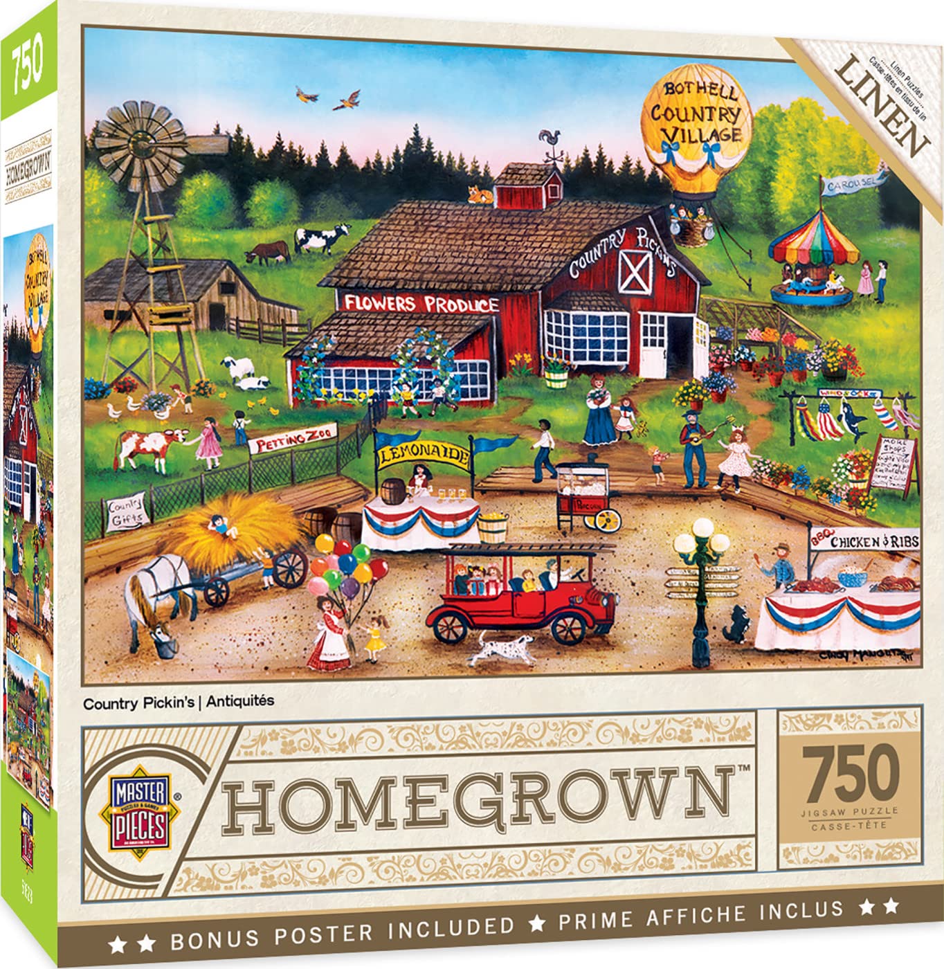 Foto 1 | Rompecabezas Masterpieces Country Pickens 750 Piezas - Venta Internacional.