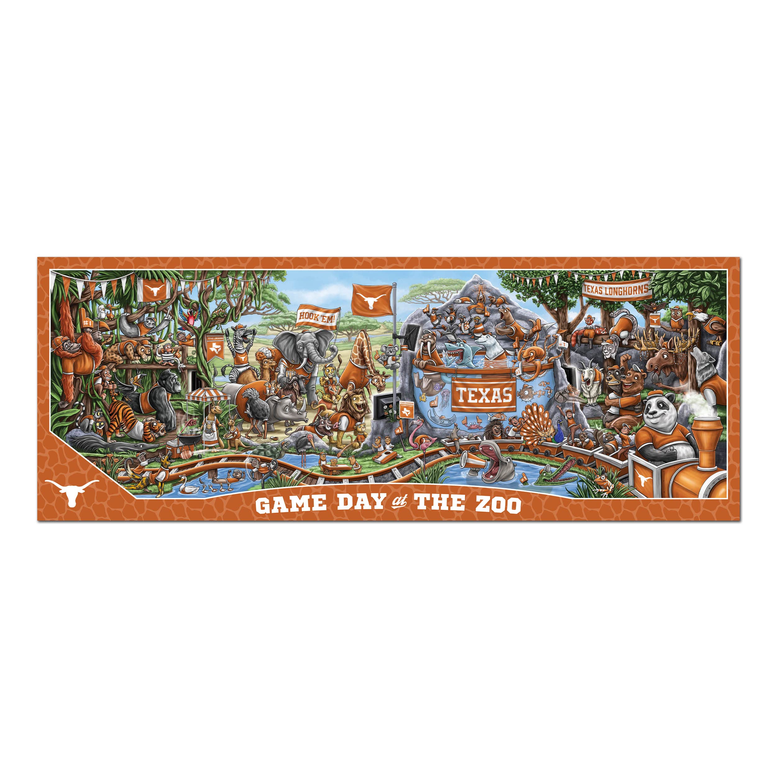 Foto 4 pulgar | Puzzle Youthefan: Día Del Juego De Los Texas Longhorns De La Ncaa En The Zoo - Venta Internacional.