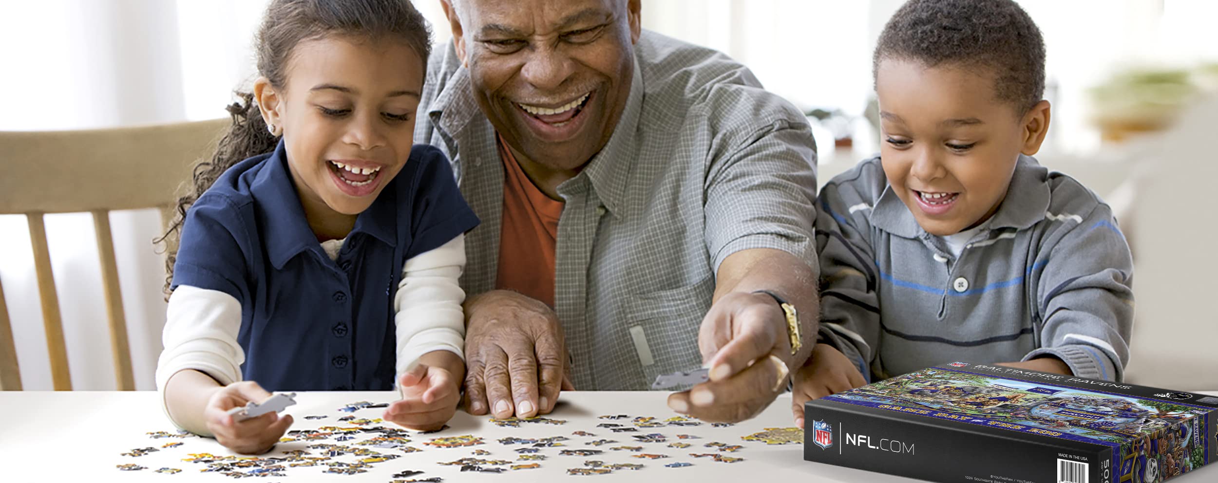 Foto 3 pulgar | Puzzle Youthefan Nfl Baltimore Ravens Game Day At The Zoo, 500 Unidades - Venta Internacional.