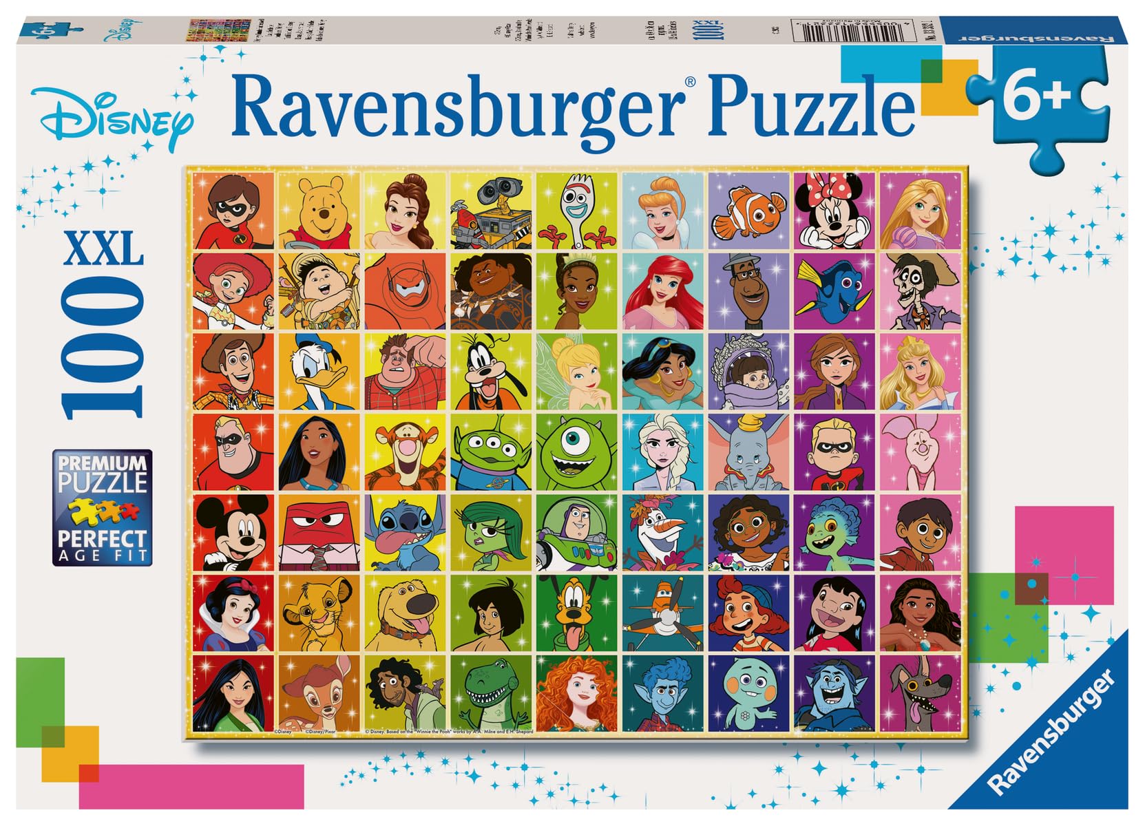 Foto 3 pulgar | Rompecabezas Ravensburger Disney Pixar Con Paleta De Colores, 100 Unidades - Venta Internacional.