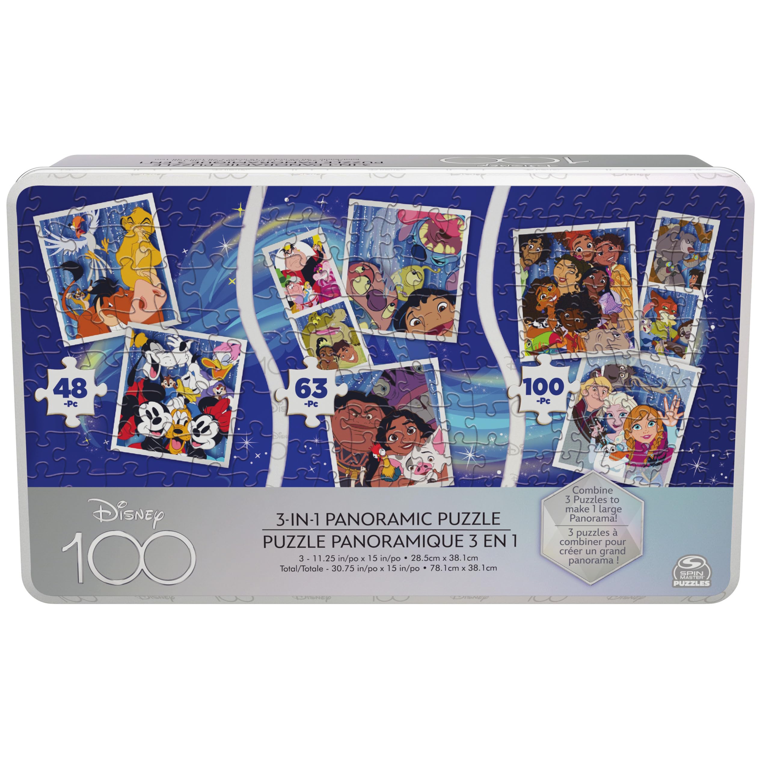 Foto 2 pulgar | Puzzle Spin Master Games Disney100 Anniversary 48/63/100 Unidades - Venta Internacional.