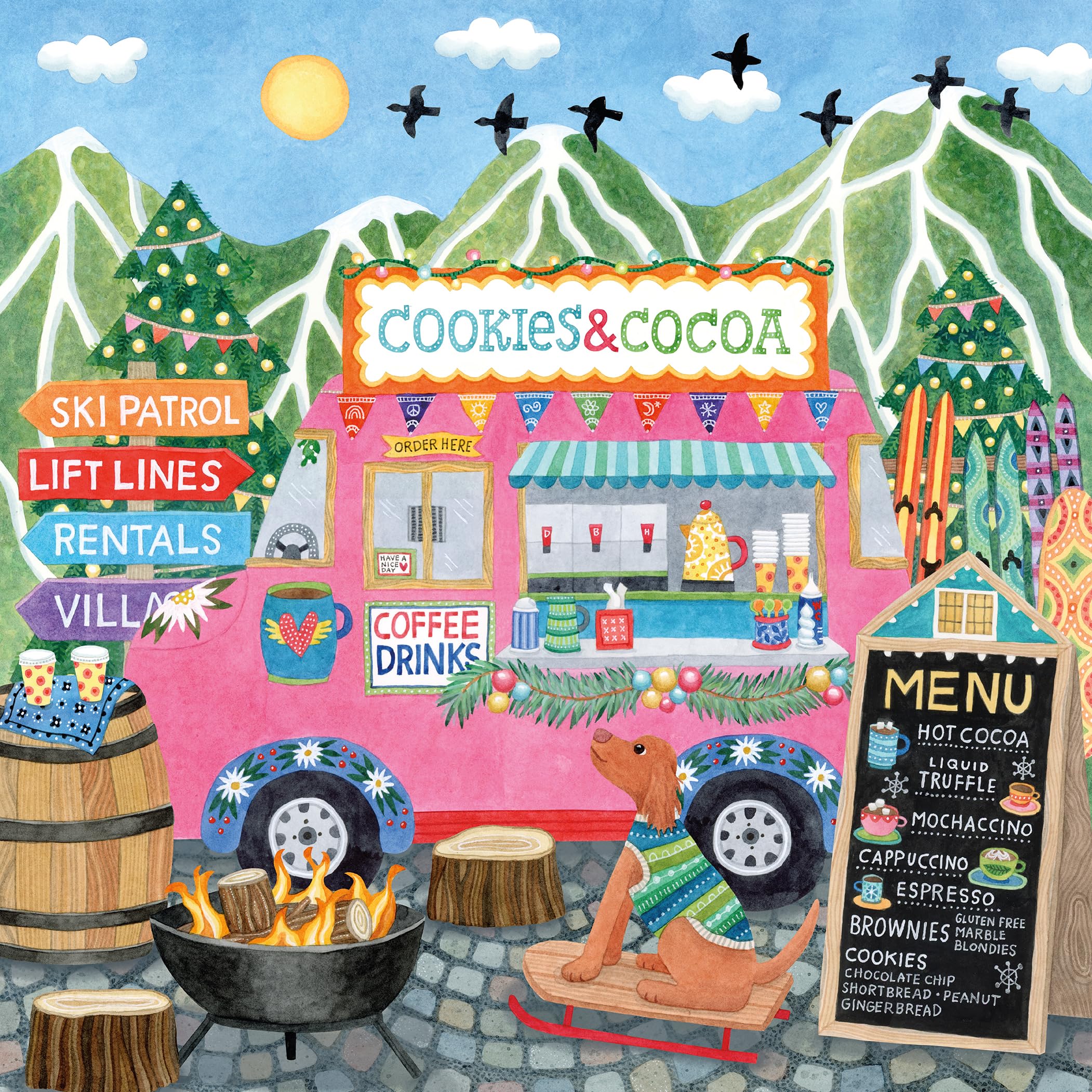Rompecabezas Ceaco Food Trucks Festive Food Truck Ii, 500 Piezas - Venta Internacional.
