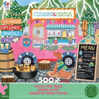 Foto 2 | Rompecabezas Ceaco Food Trucks Festive Food Truck Ii, 500 Piezas - Venta Internacional.