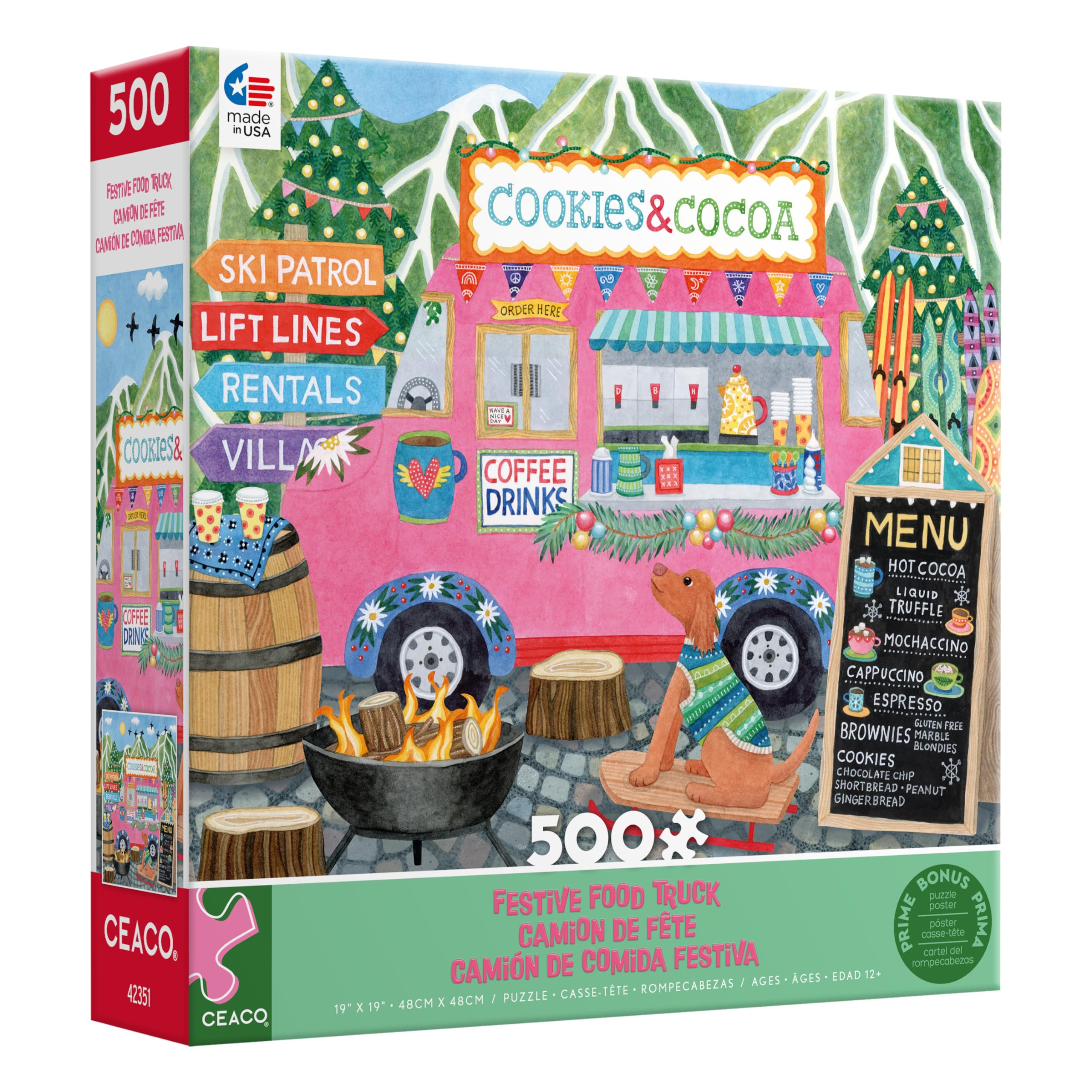 Foto 4 pulgar | Rompecabezas Ceaco Food Trucks Festive Food Truck Ii, 500 Piezas - Venta Internacional.