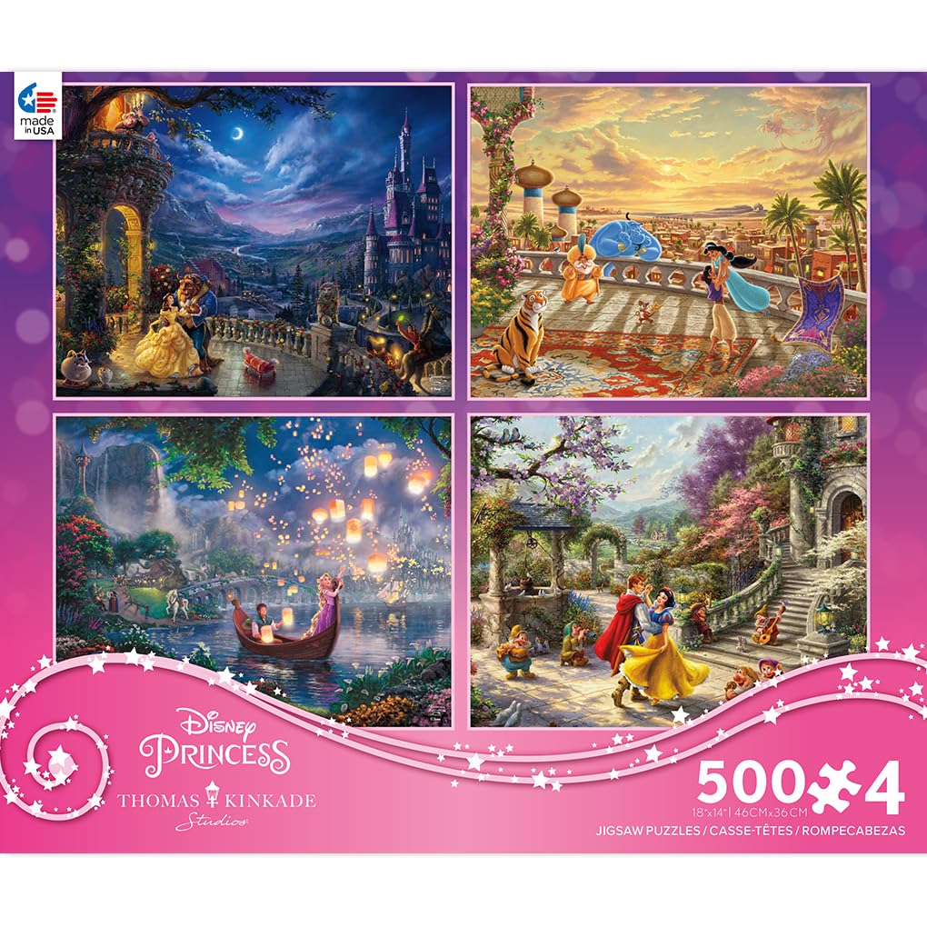Foto 3 pulgar | Rompecabezas Ceaco Disney Thomas Kinkade De 4 X 500 Piezas - Venta Internacional.