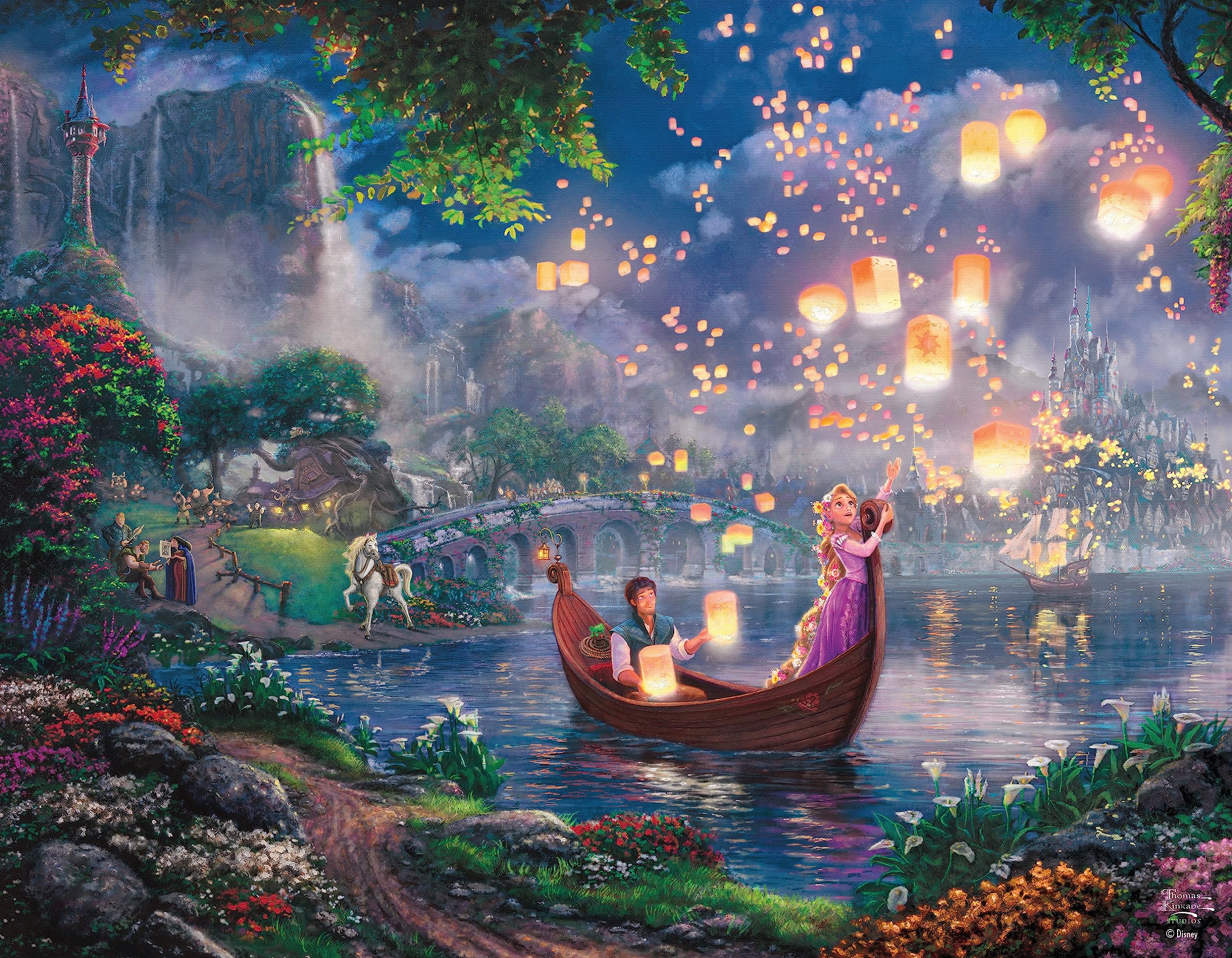 Foto 6 | Rompecabezas Ceaco Disney Thomas Kinkade De 4 X 500 Piezas - Venta Internacional.