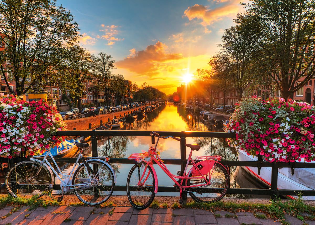 Foto 1 | Rompecabezas Ravensburger Bicicletas En Ámsterdam, 1000 Unidades - Venta Internacional.