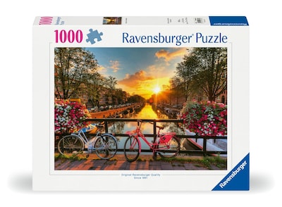 Foto 2 | Rompecabezas Ravensburger Bicicletas En Ámsterdam, 1000 Unidades - Venta Internacional.
