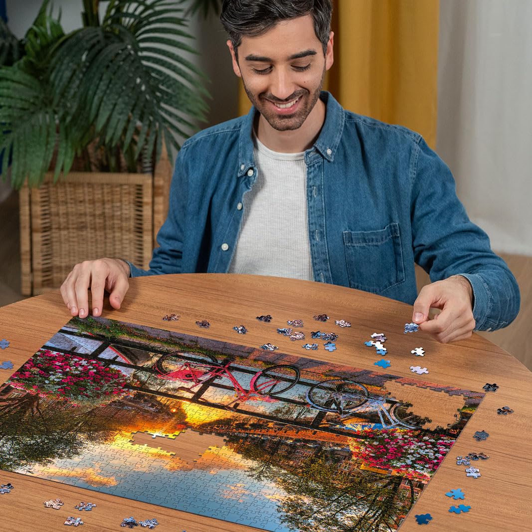 Foto 3 | Rompecabezas Ravensburger Bicicletas En Ámsterdam, 1000 Unidades - Venta Internacional.