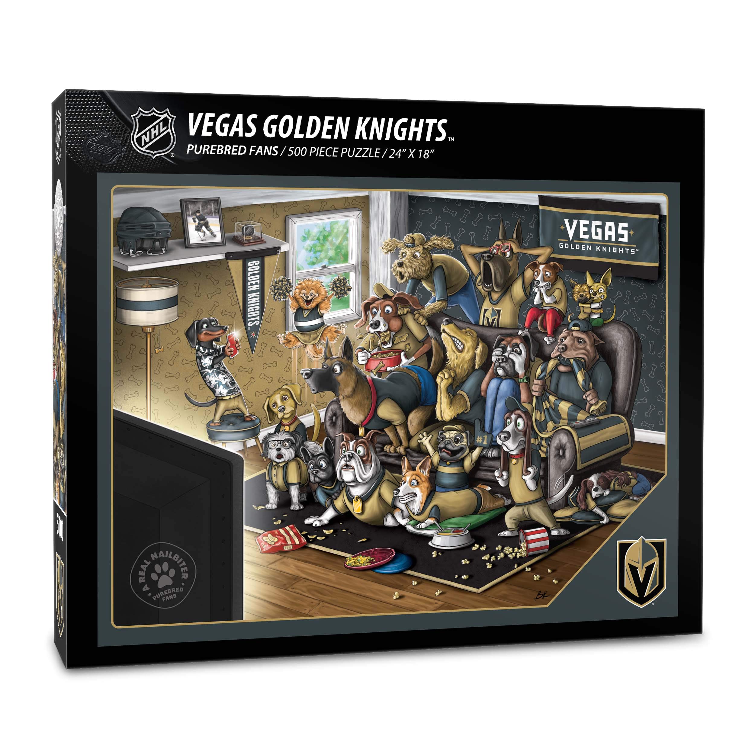 Foto 2 pulgar | Puzzle Youthefan Nhl Vegas Golden Knights Purebred Fans, 500 Unidades - Venta Internacional.