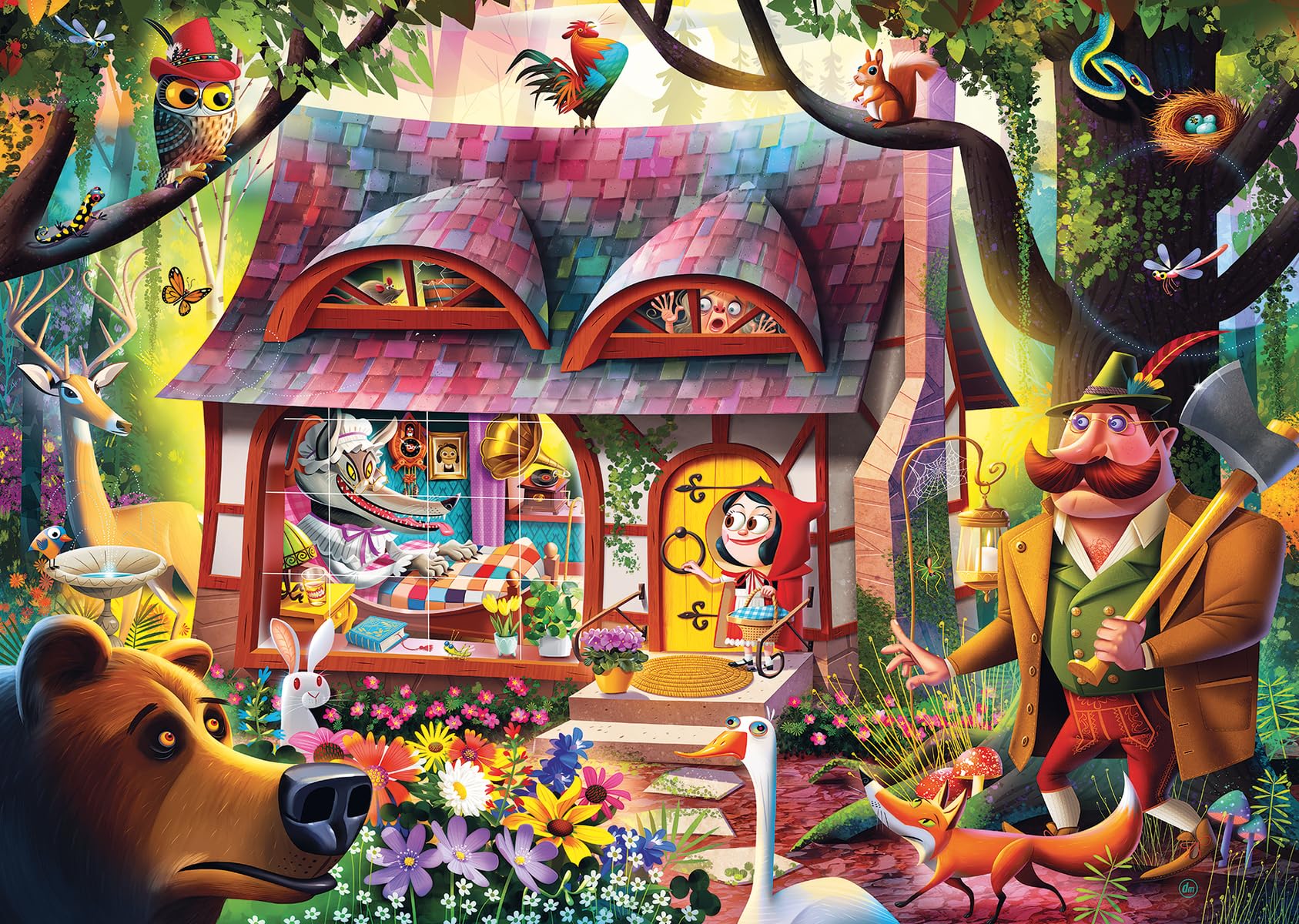 Rompecabezas Ravensburger Dean Macadam Come In, Caperucita Roja, 1000 Piezas - Venta Internacional.